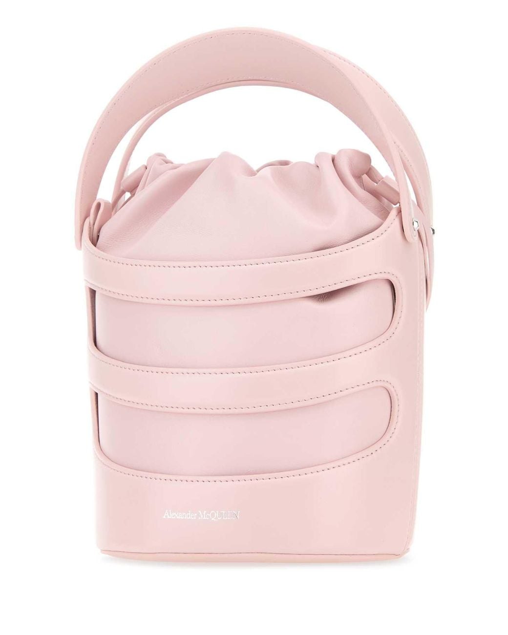 McQueen Pink Leather Slippers