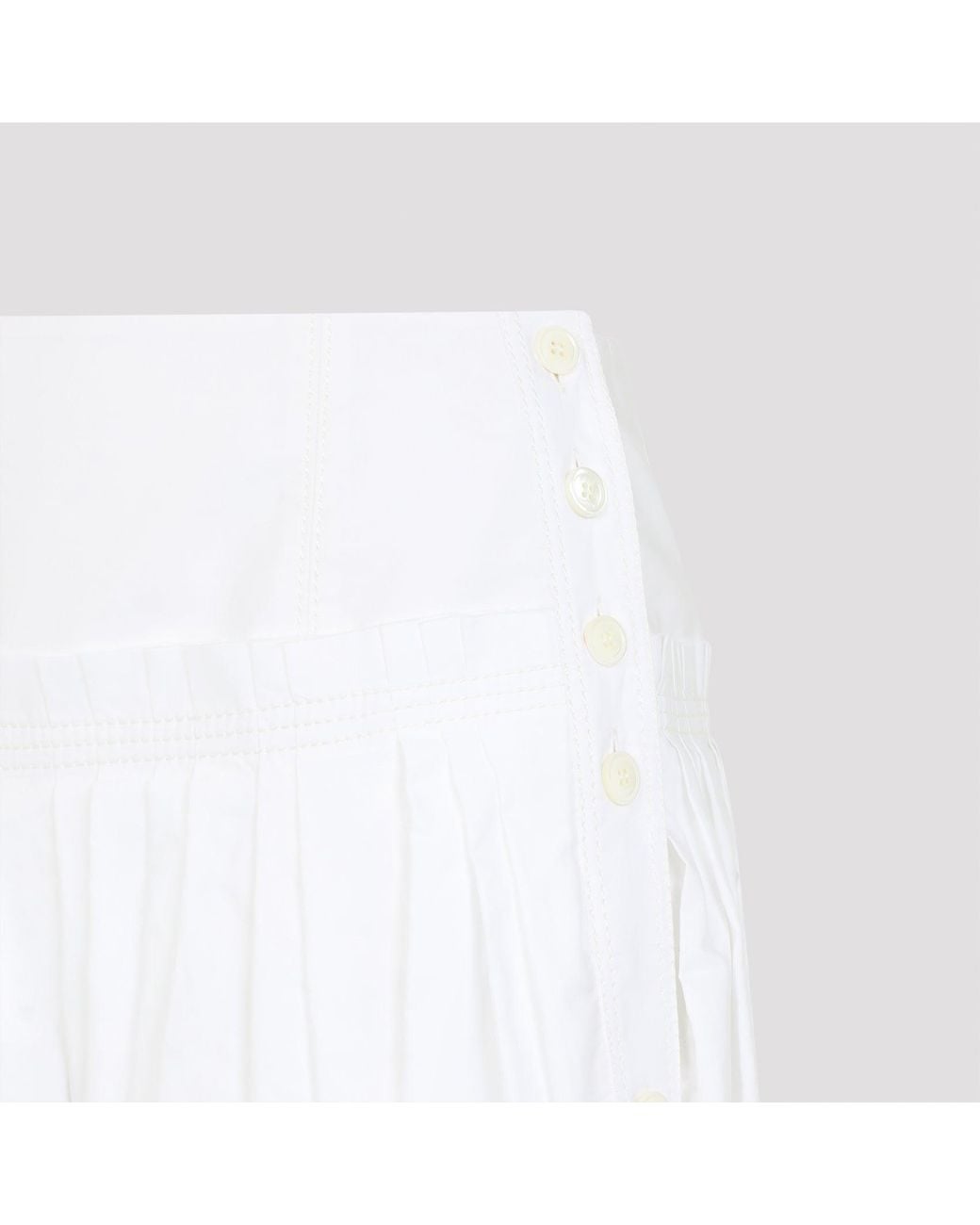 Lanvin White Basque Midi-Rock