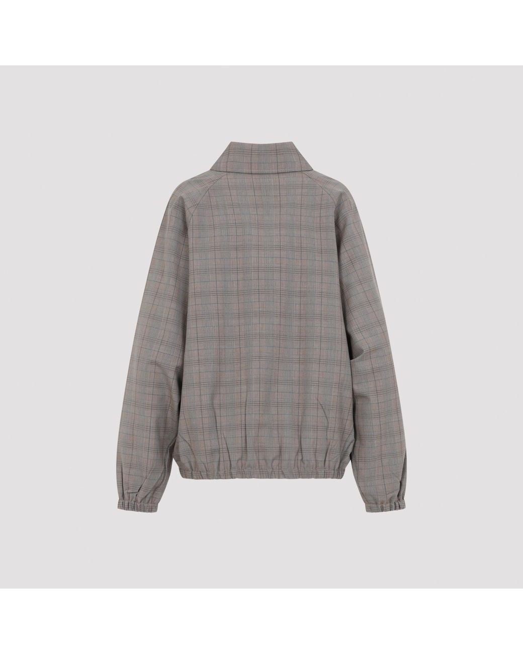 Miu Miu Gray Tabacco Check Blouson