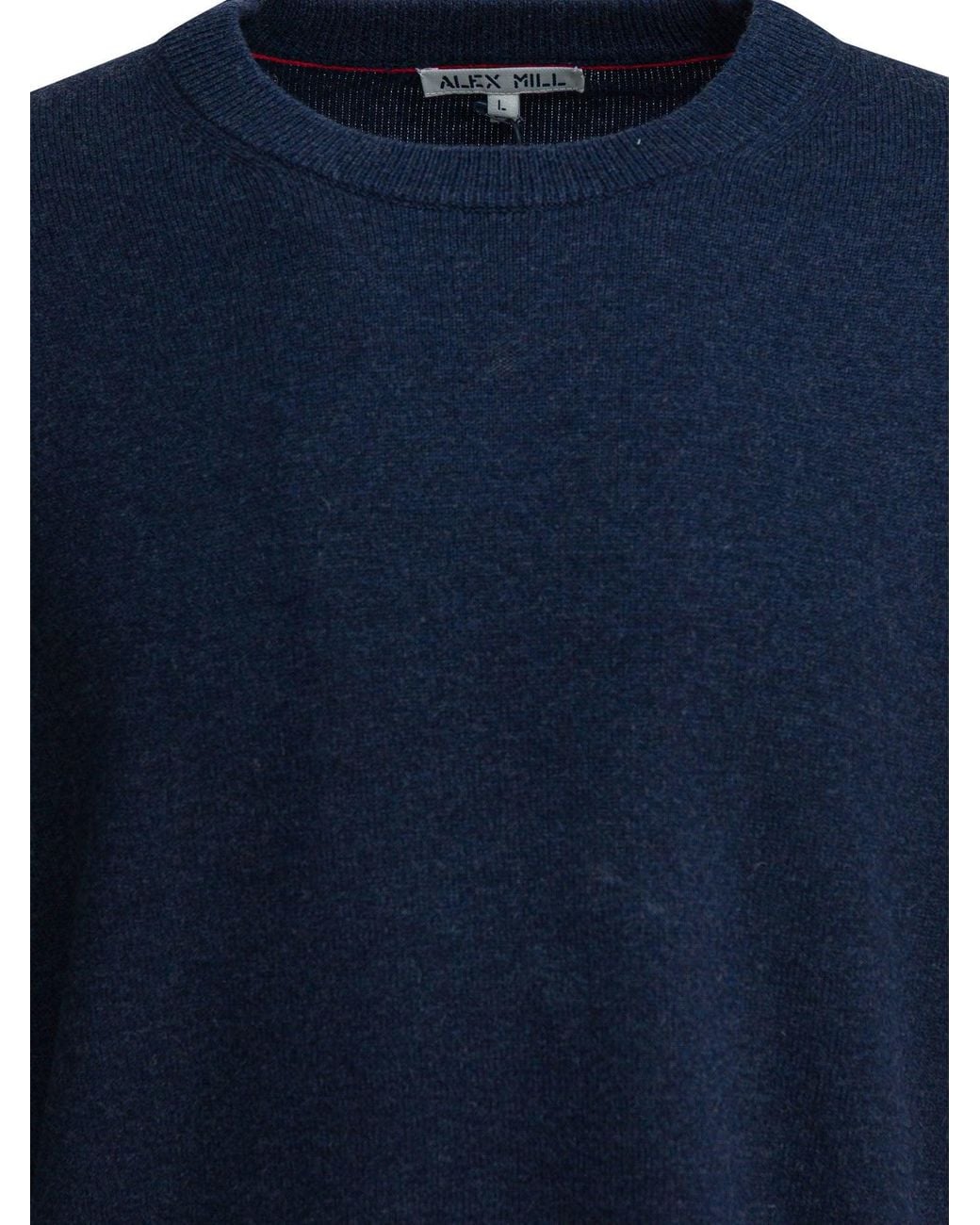 Alex Mill Blue Reverse Seam Knitwear for men