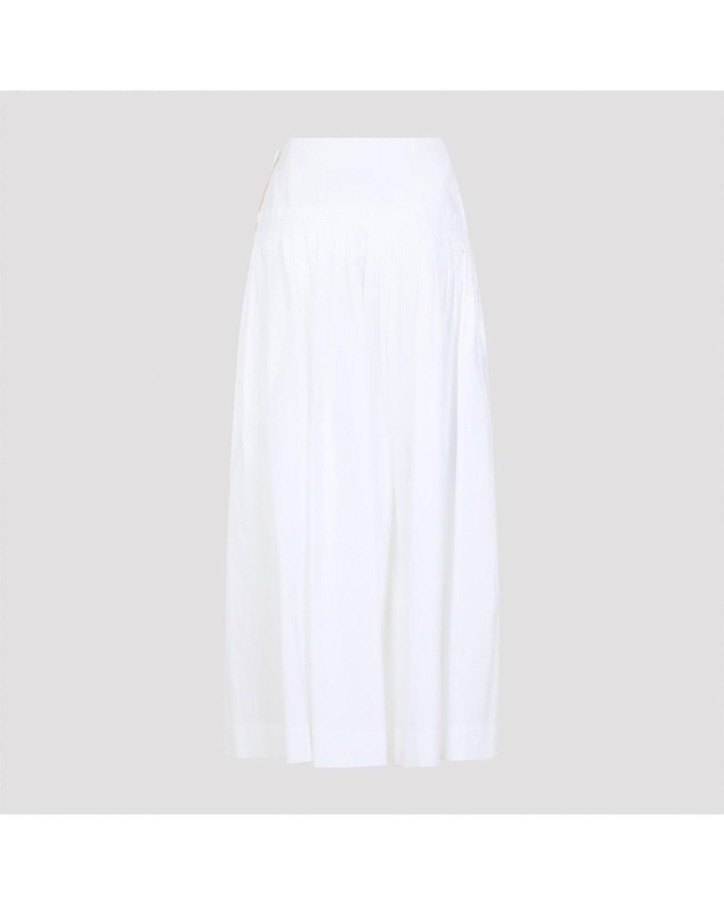 Lanvin White Basque Midi-Rock