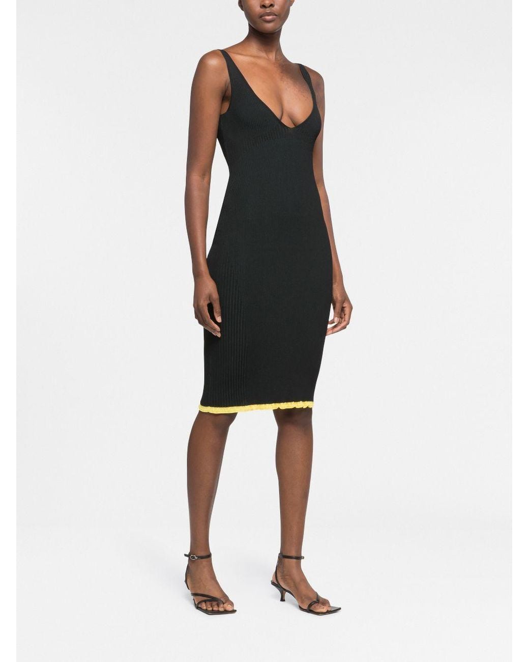 Az Factory By Ester Manas Black V-neck Short Dress