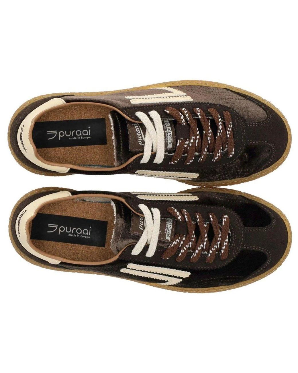 PURAAI Black 6.01 Xs Velvet Tiramisu Sneaker