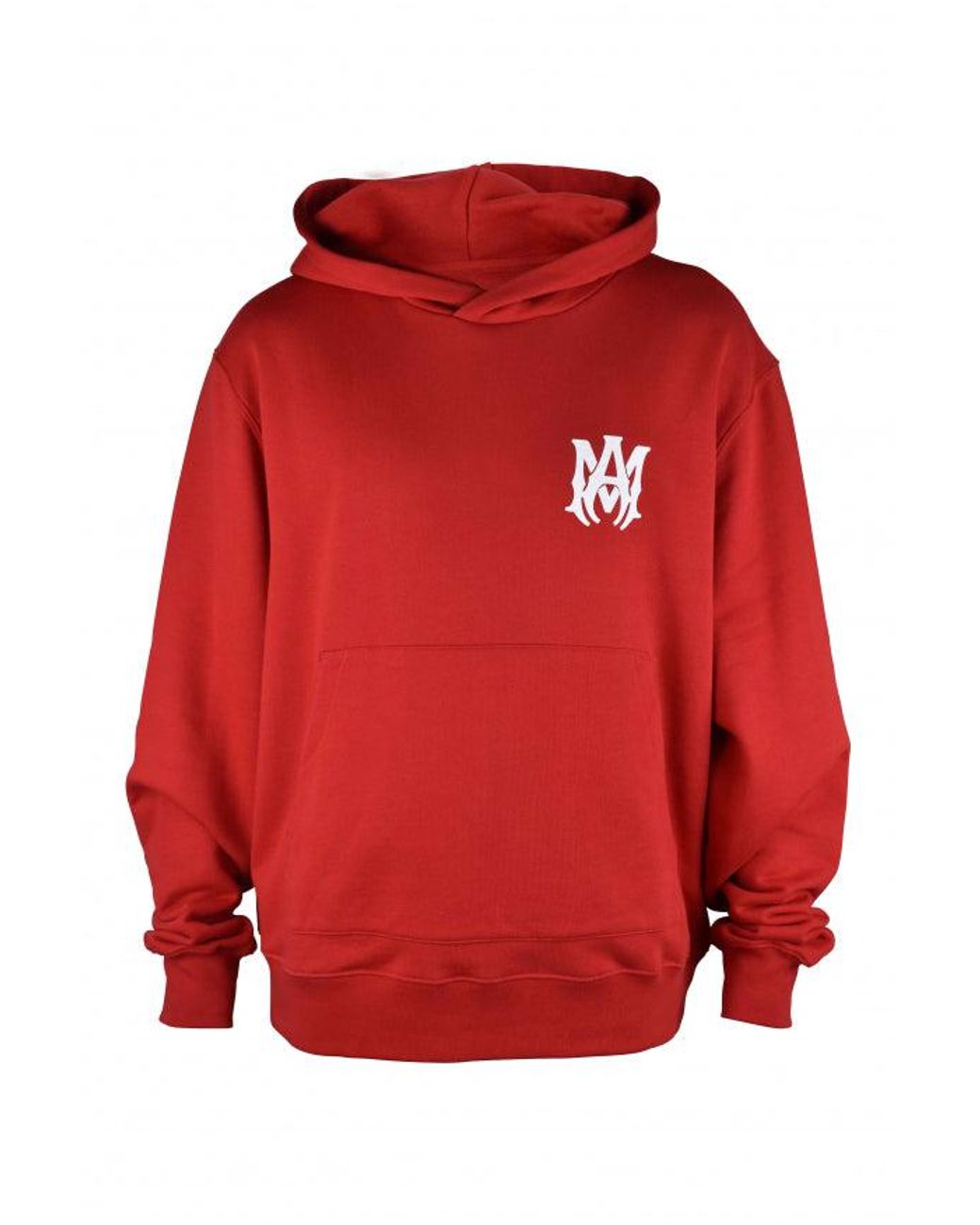 Amiri Red Hooded Sweatshirt With Distinctive Logo Design