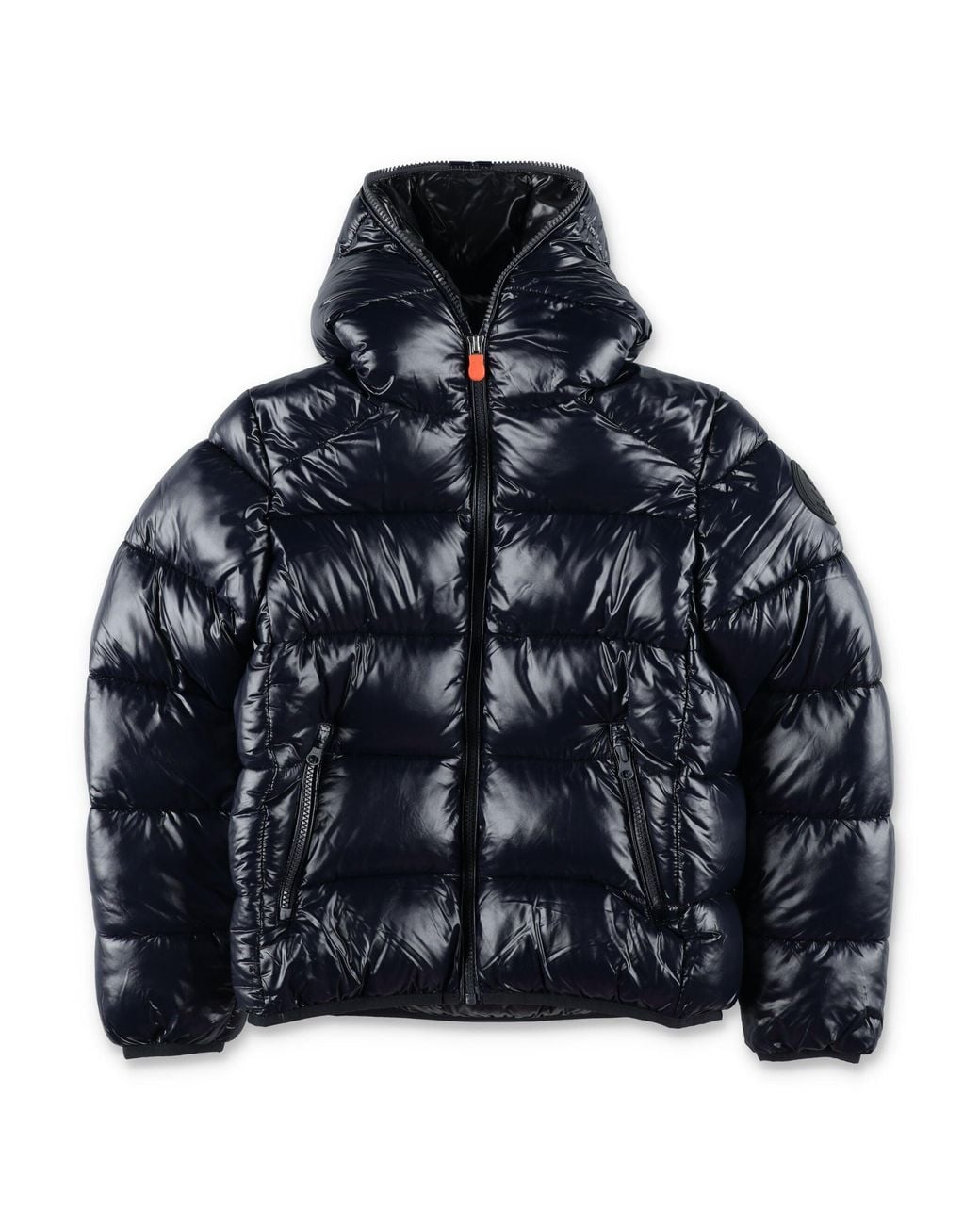 Save The Duck Blue Boy's Puffer Jacket With Hood