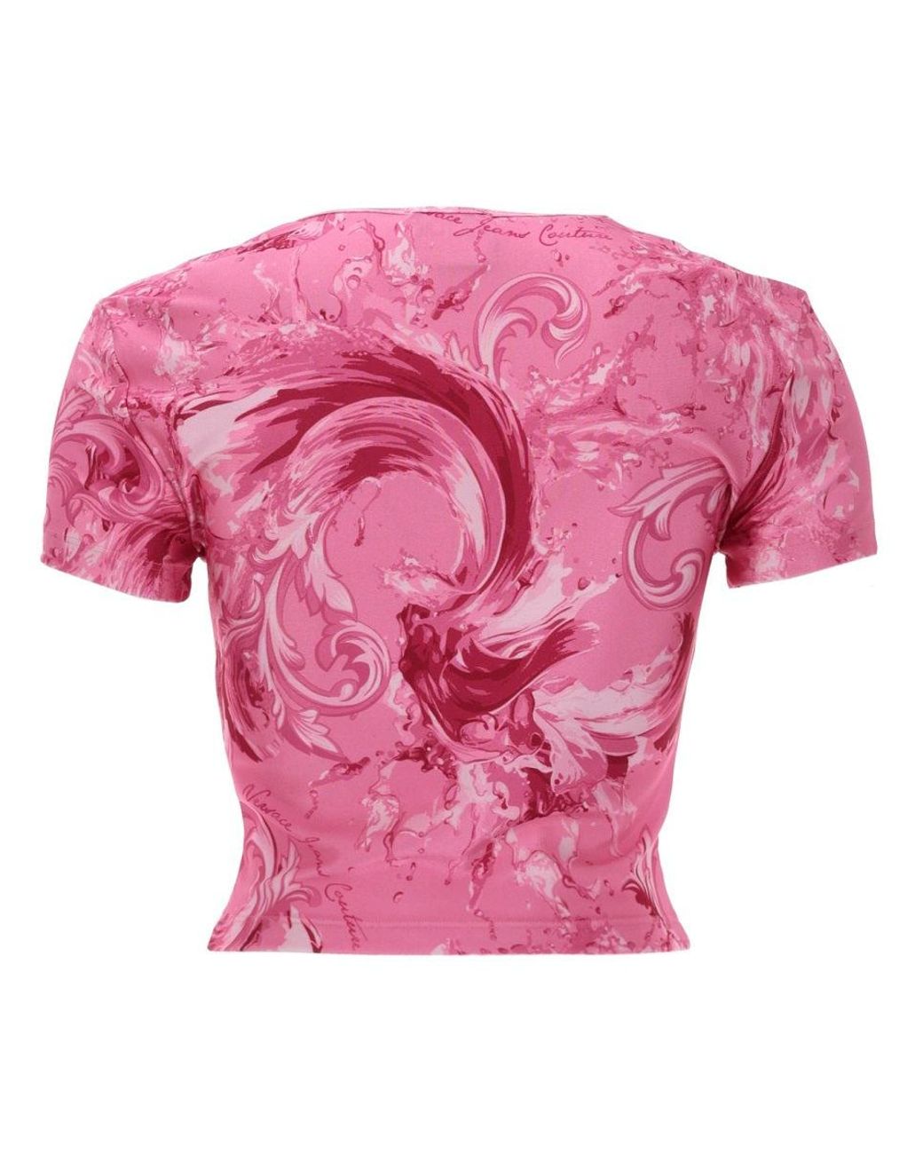 Versace Jeans Couture Pink T-Shirt Wave