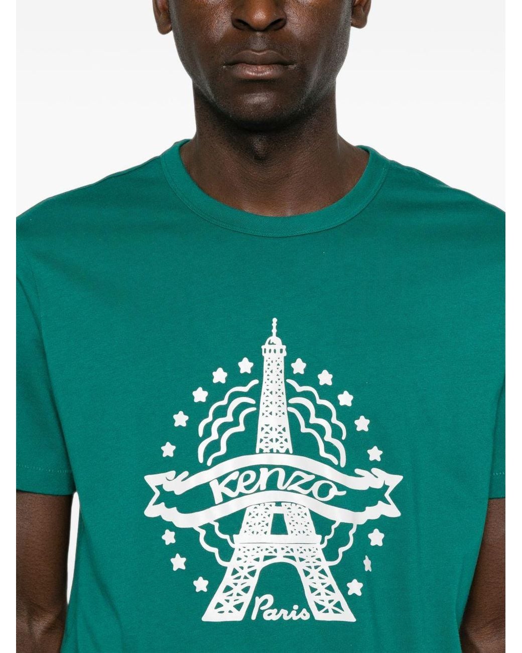 KENZO Green Cotton T Shirt