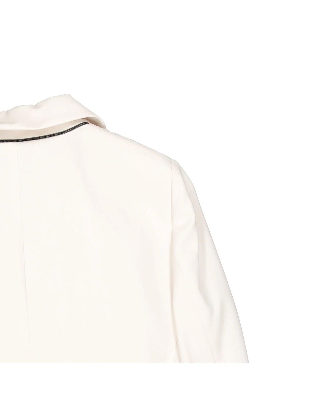Brunello Cucinelli White Blazer Jacket