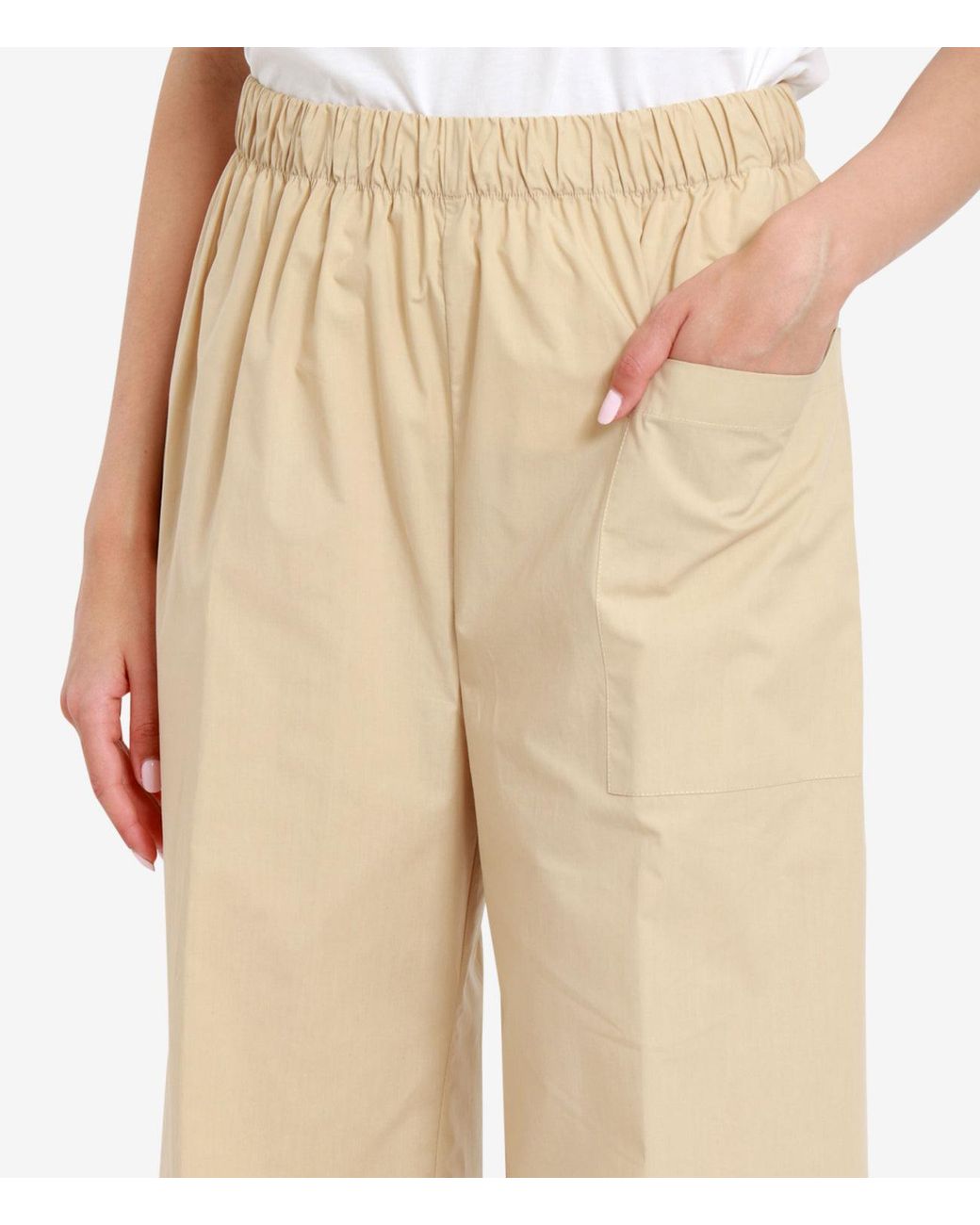 Erika Cavallini Semi Couture Natural Trousers