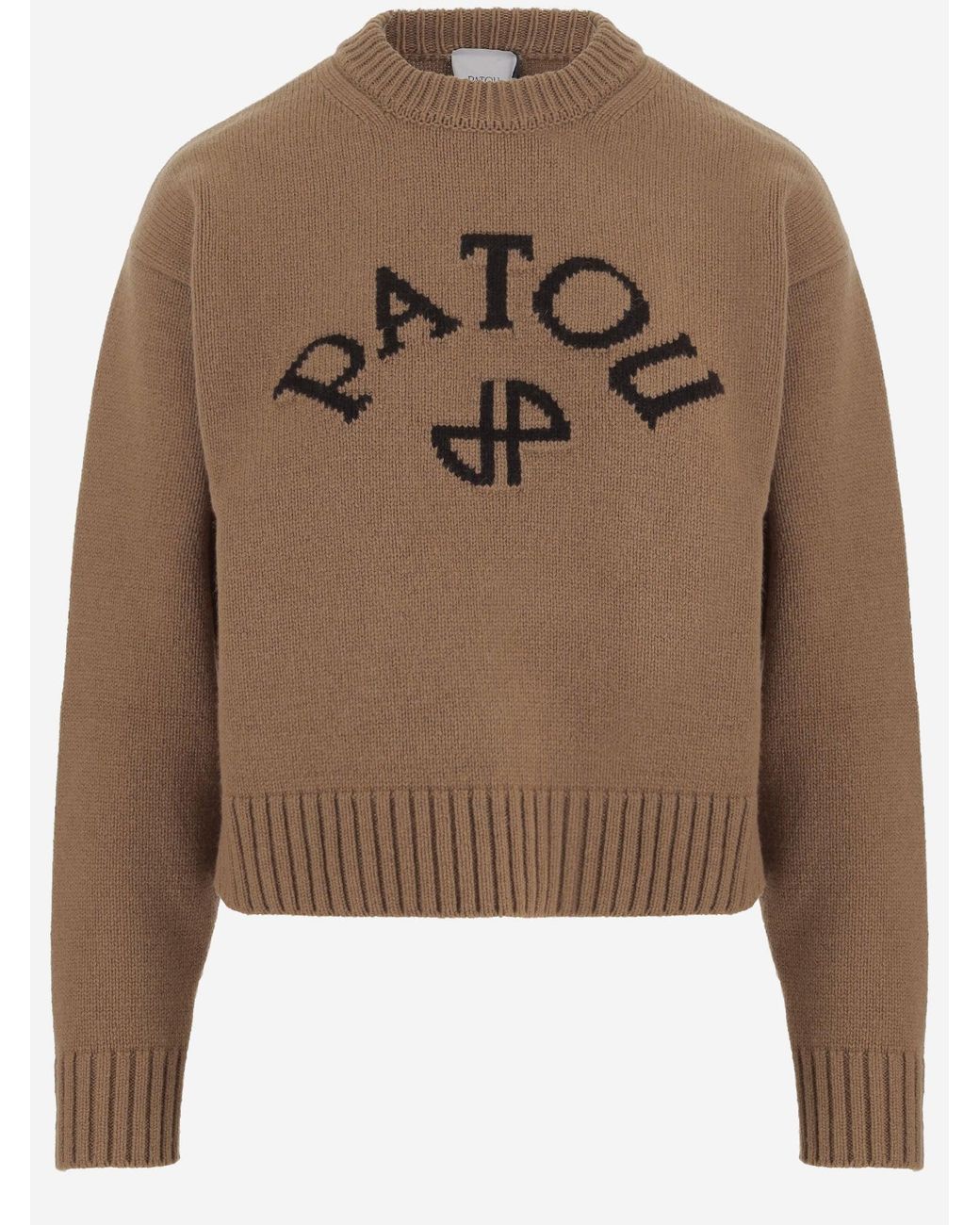 Patou Brown Wool And Cashmere Sweater