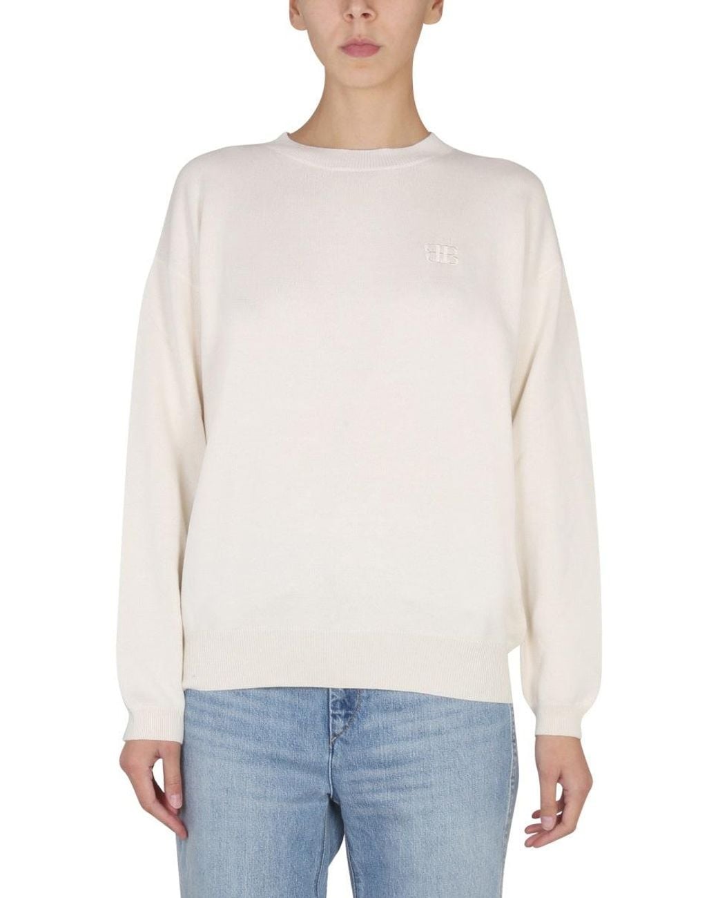 Ballantyne White Shirt With Embroidered Logo