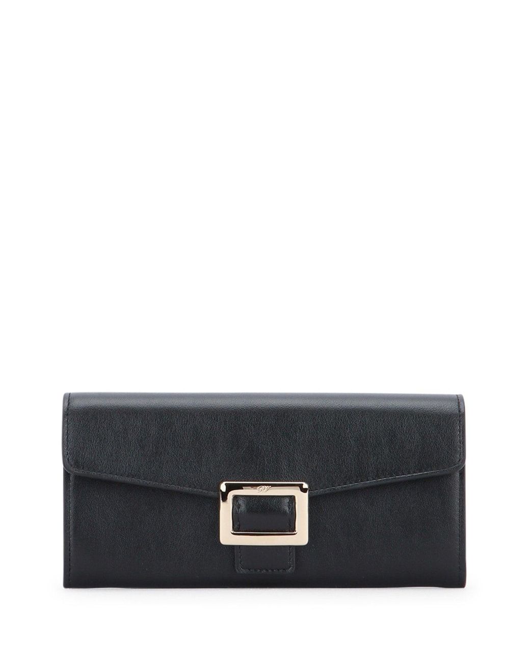 Roger Vivier Black Belle Vivier Small Wallet