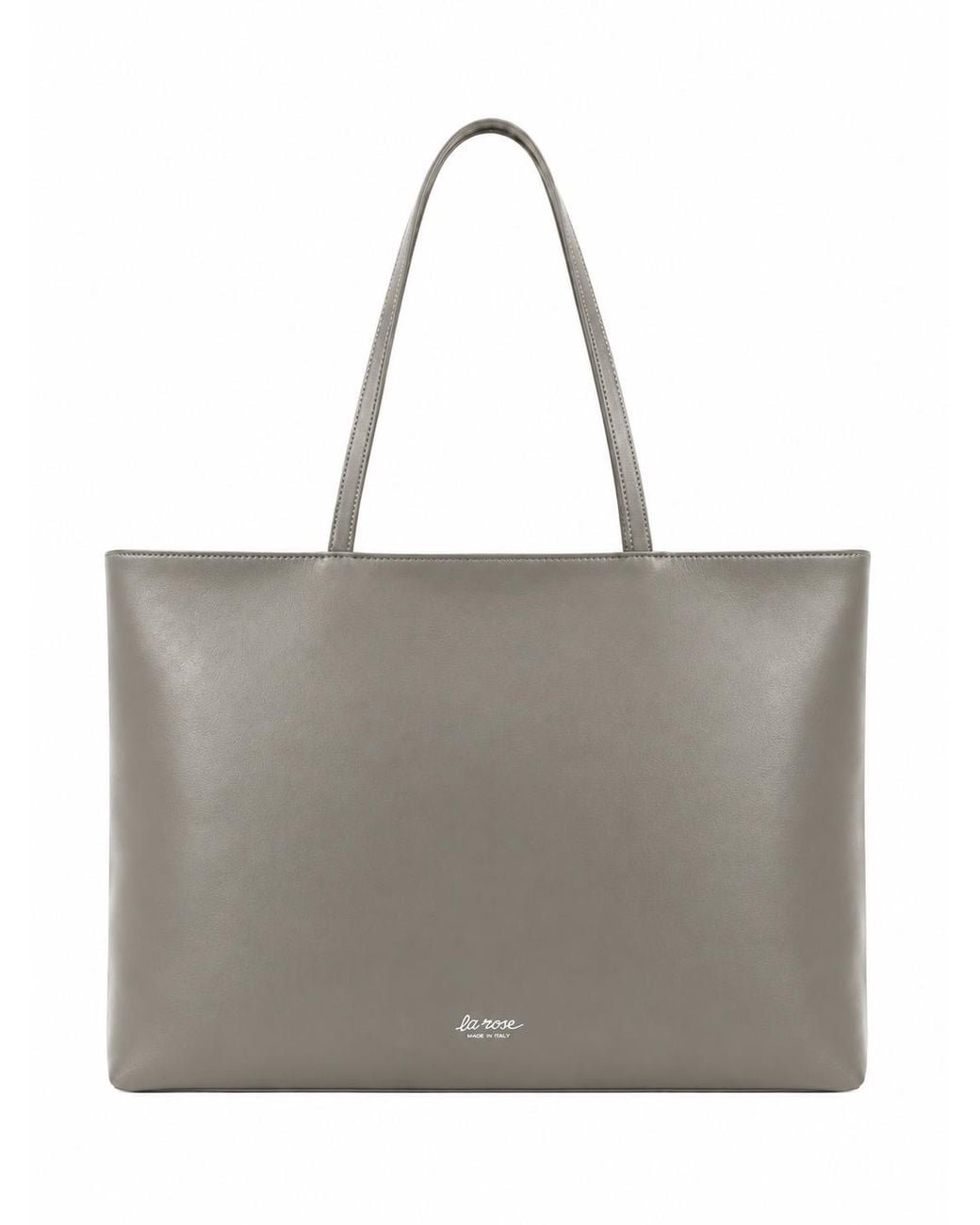 LA ROSE Gray Tote Bag Grigio