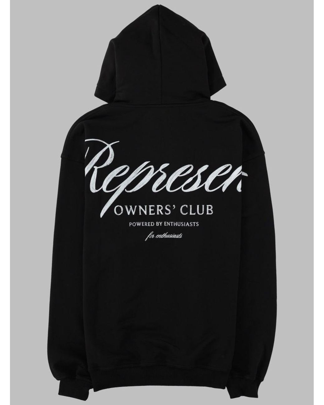 Represent Black Solid Jersey Hoodie