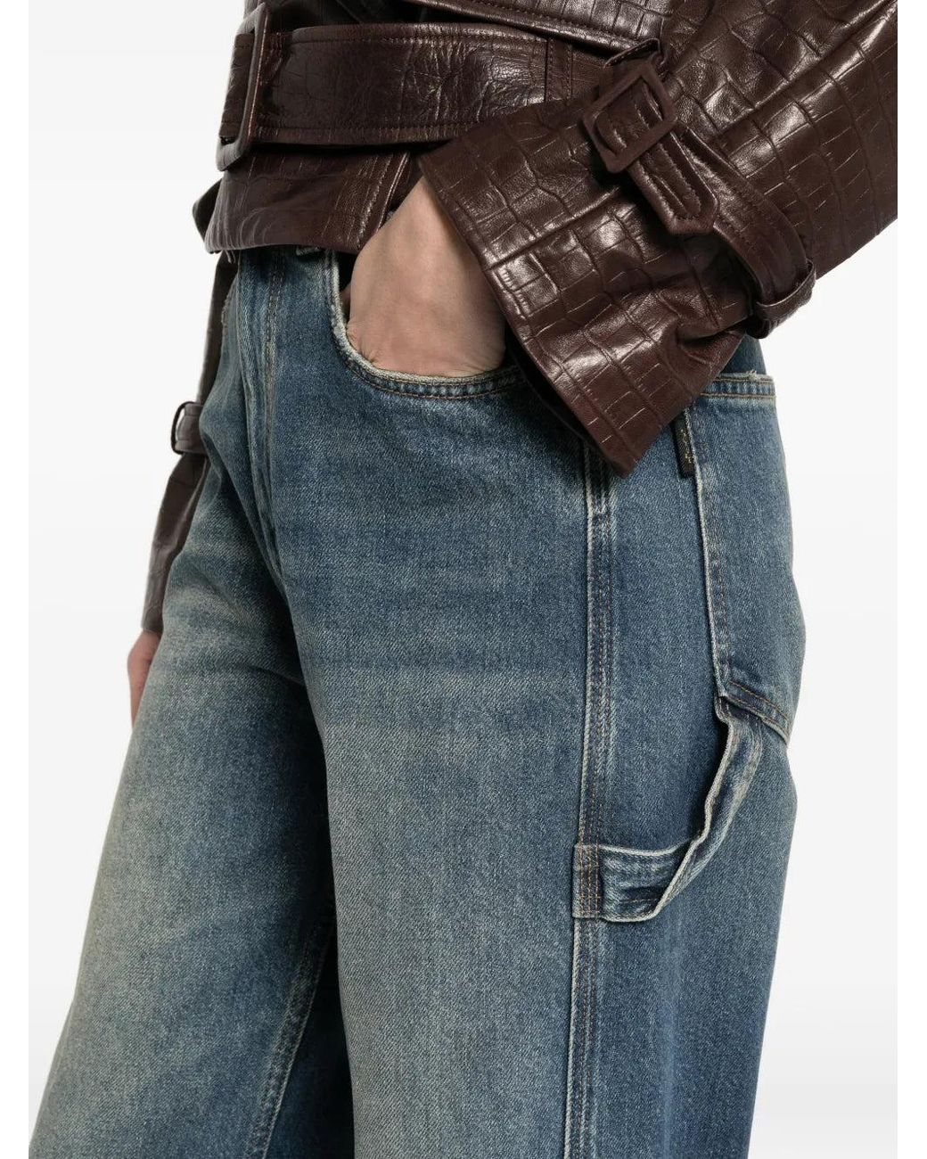 Haikure Blue Cotton Jeans