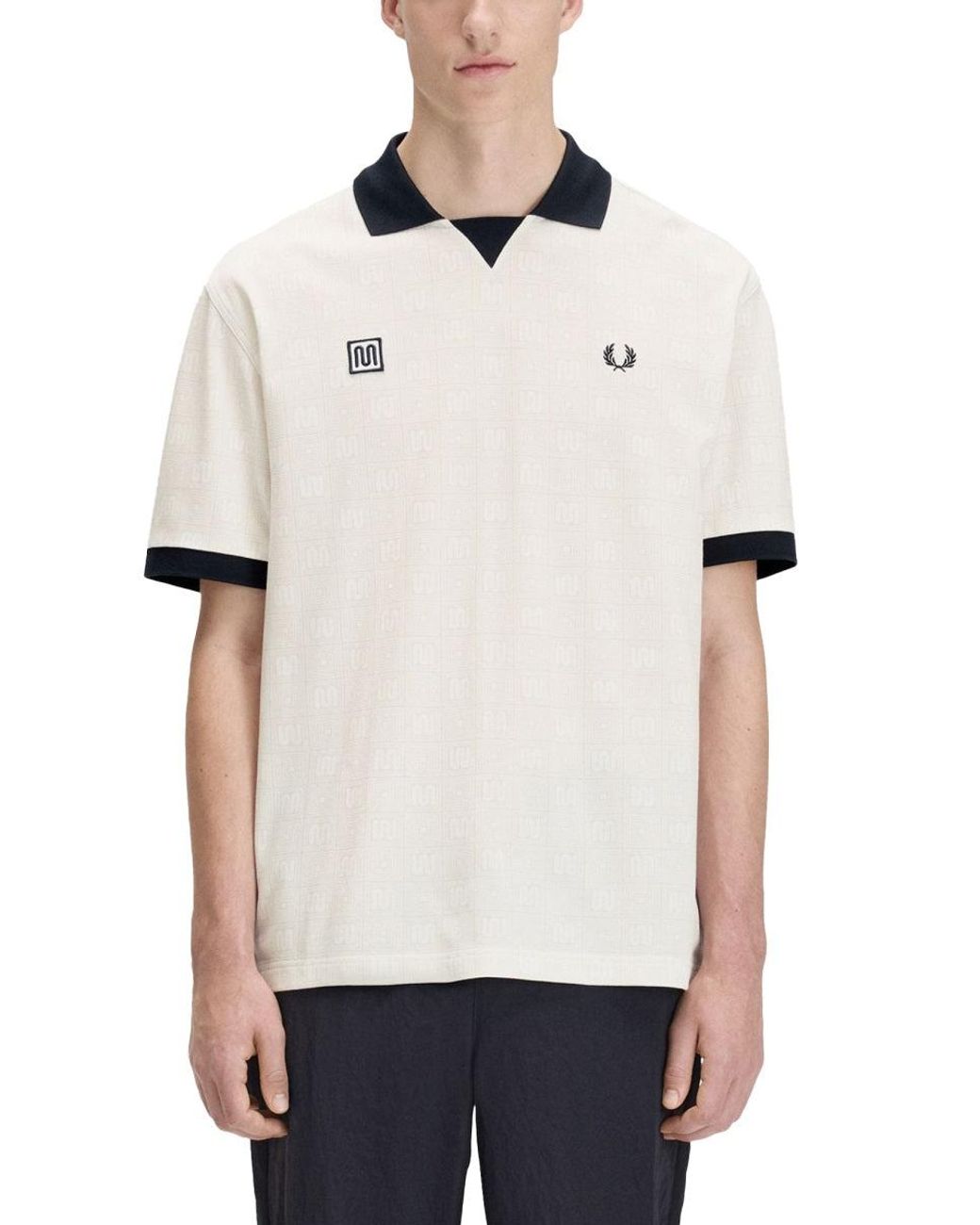 Fred Perry White Polo Con Logo