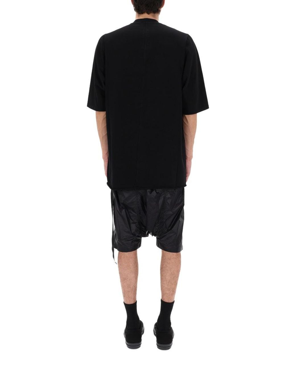 Rick Owens Black T-Shirt "Jumbo Ss"