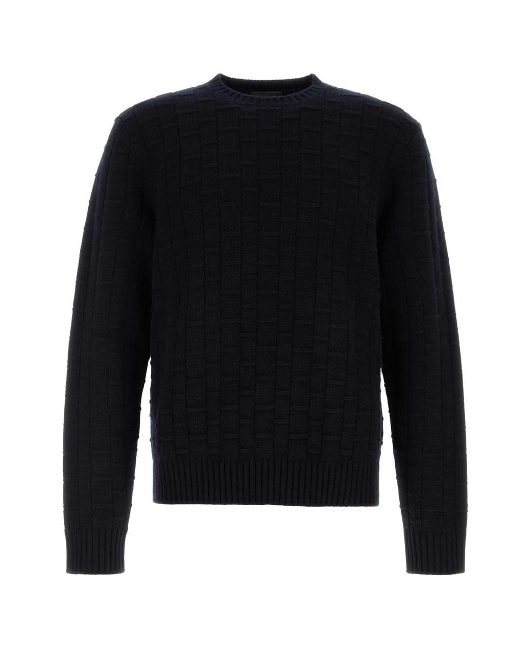Prada Blue Crewneck Sweater for men