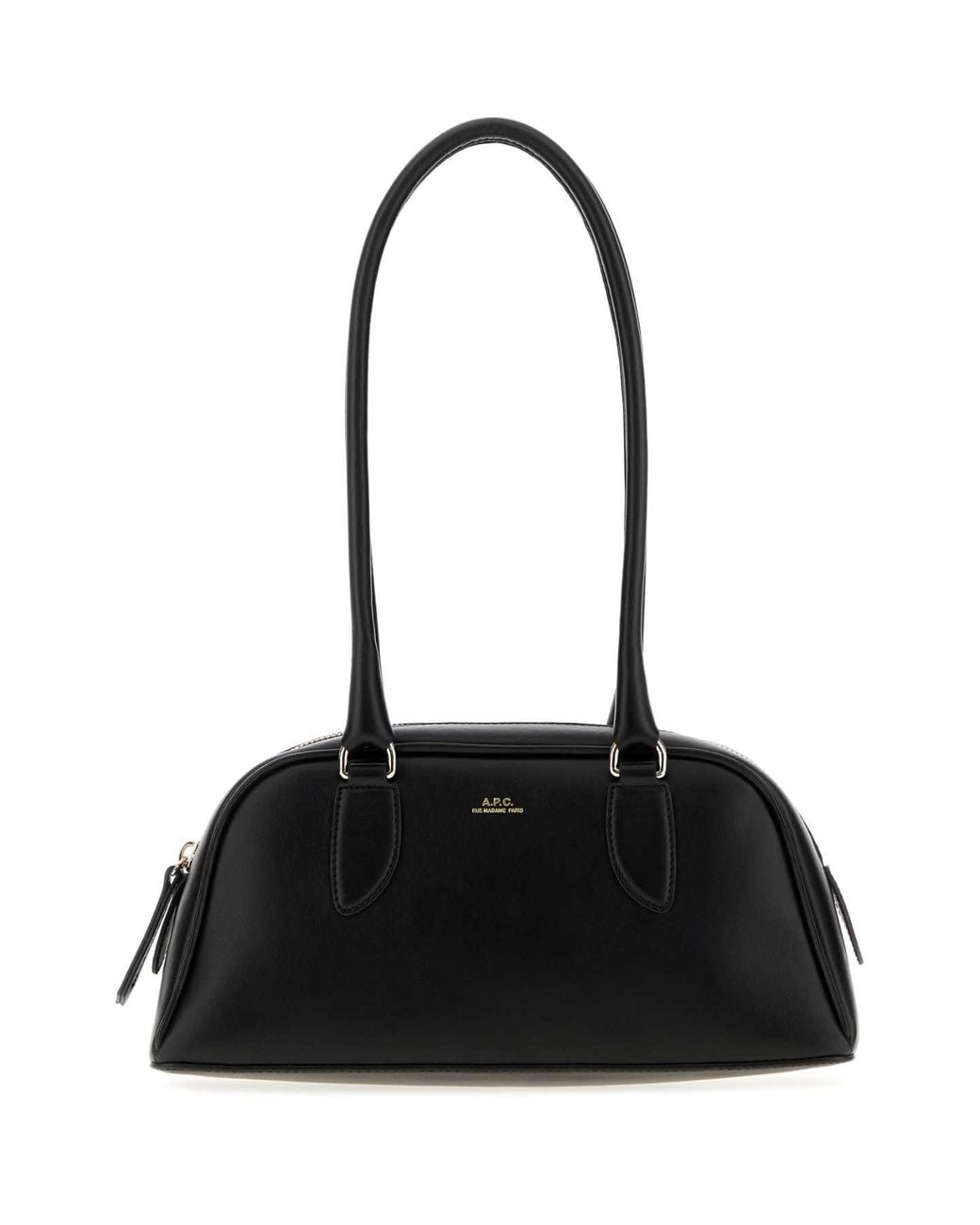 A.P.C. Black A. P.C. Paloma Small Leather Shoulder Handbag 27.5 Cm X 13 Cm X 10 Cm