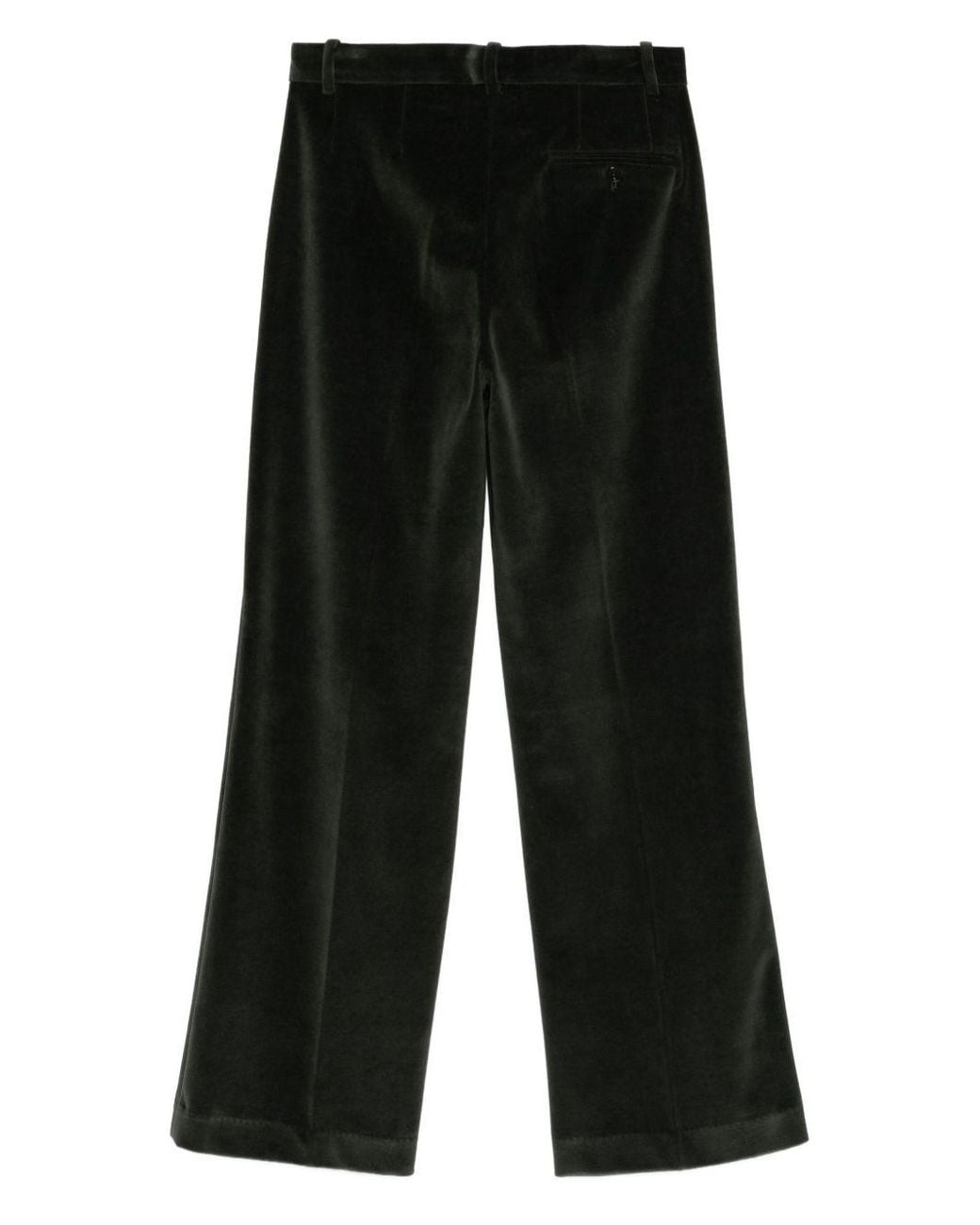 Circolo 1901 Black Cotton Wide-Leg Trousers