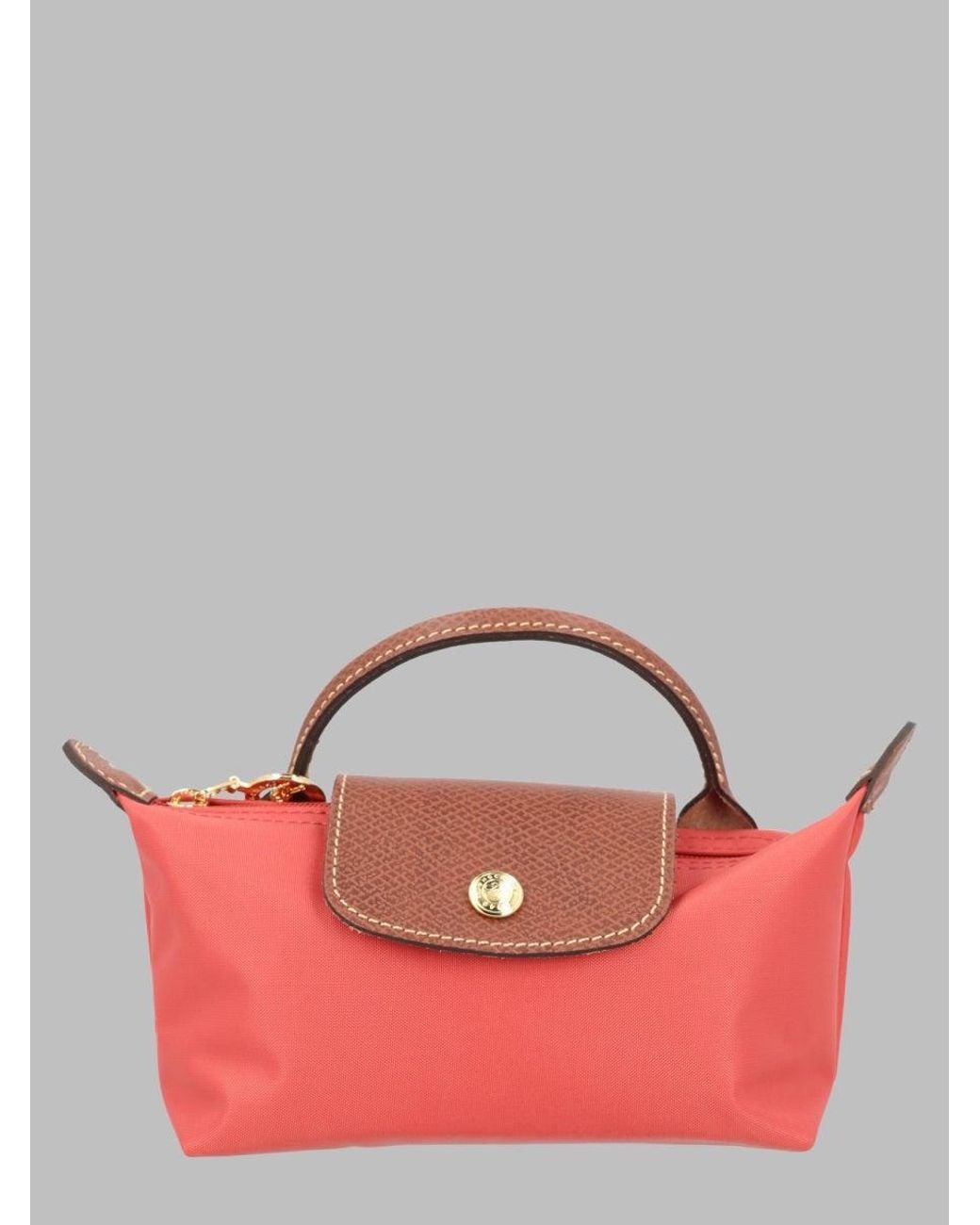 Longchamp Red Mini Top-Handle Bag 11 Cm X 17 Cm X 5.5 Cm