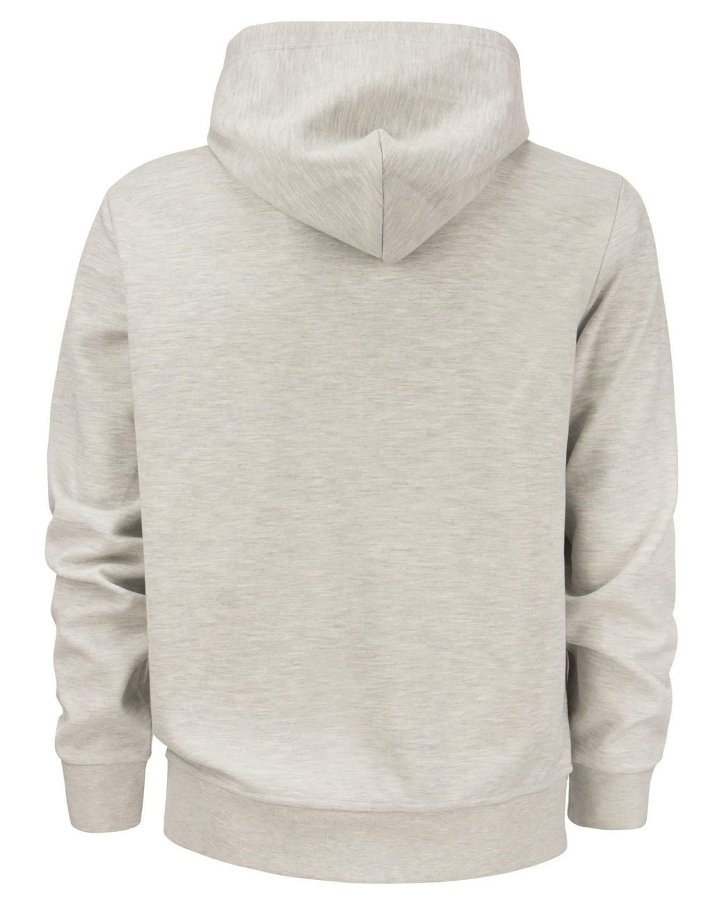 Polo Ralph Lauren Gray Double Knit Hoodie Sweatshirt for men