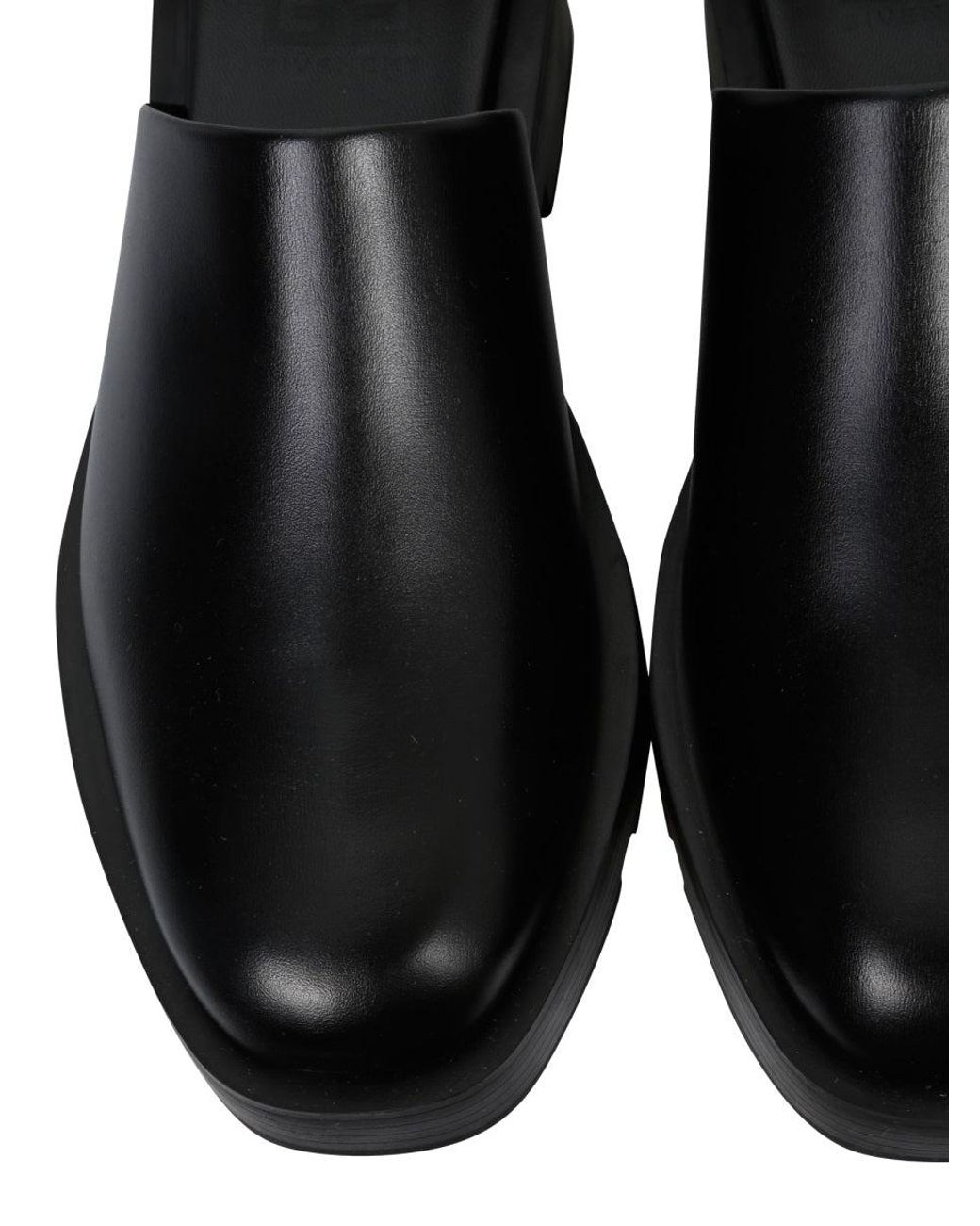 Givenchy Black Squared Leather Loafers