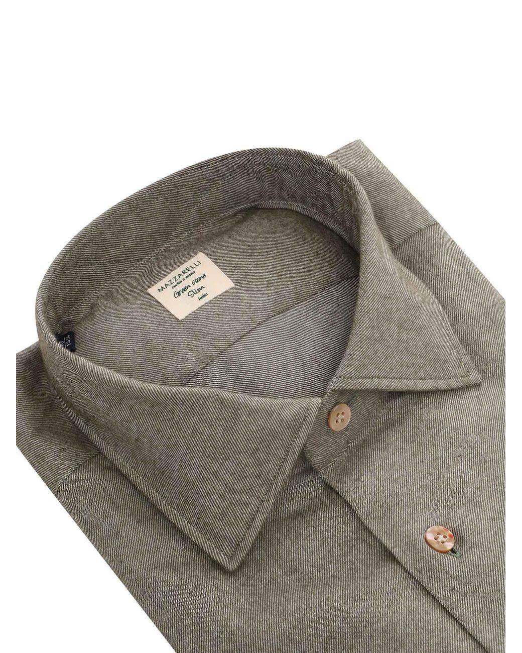 MAZZARELLI CAMICIE Gray I'M Not Going Anywhere