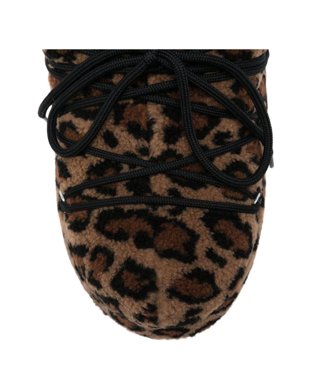 Bottines À Motif Léopard Moon Boot en coloris Black