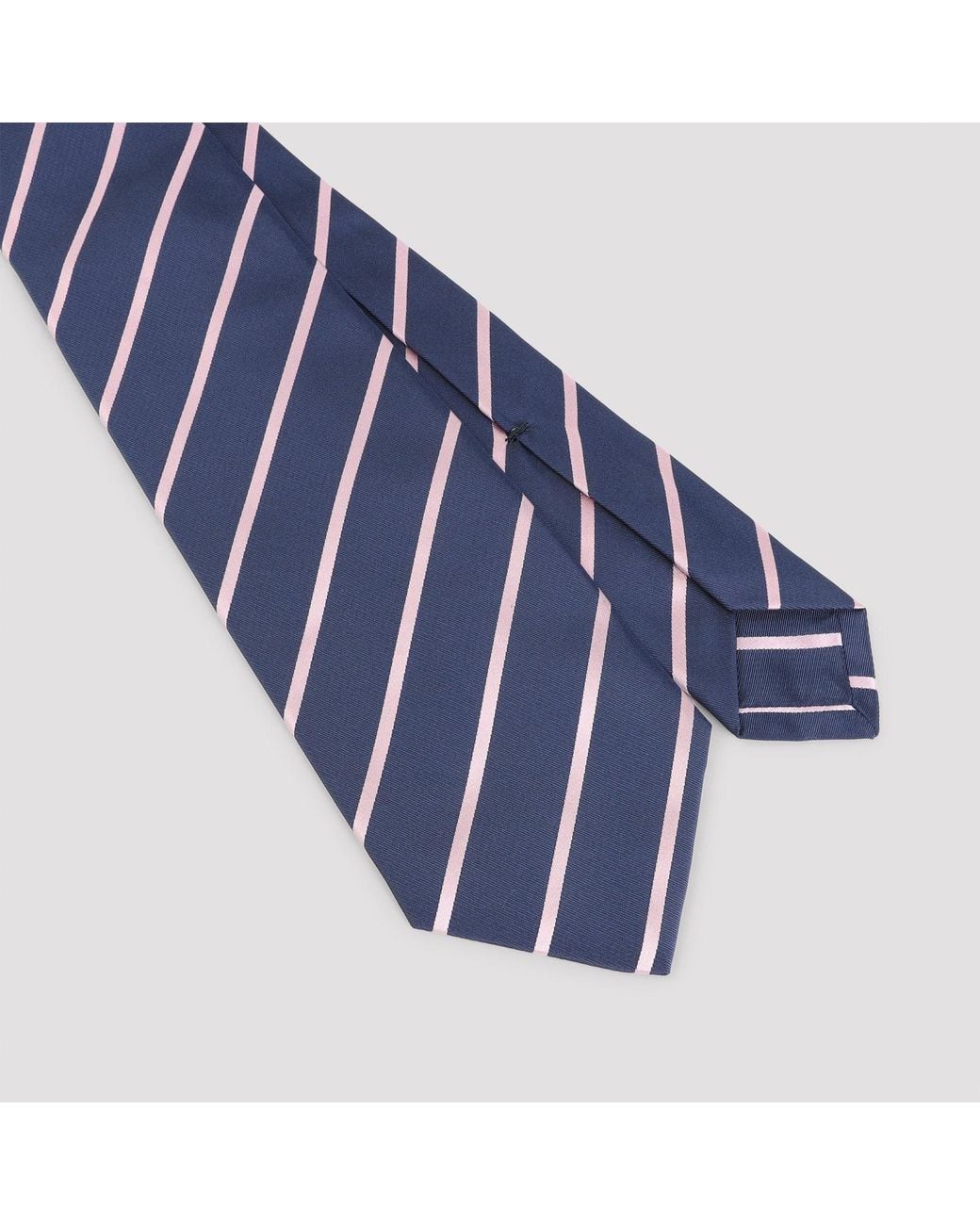 Kiton Blue Multi Silk Tie for men
