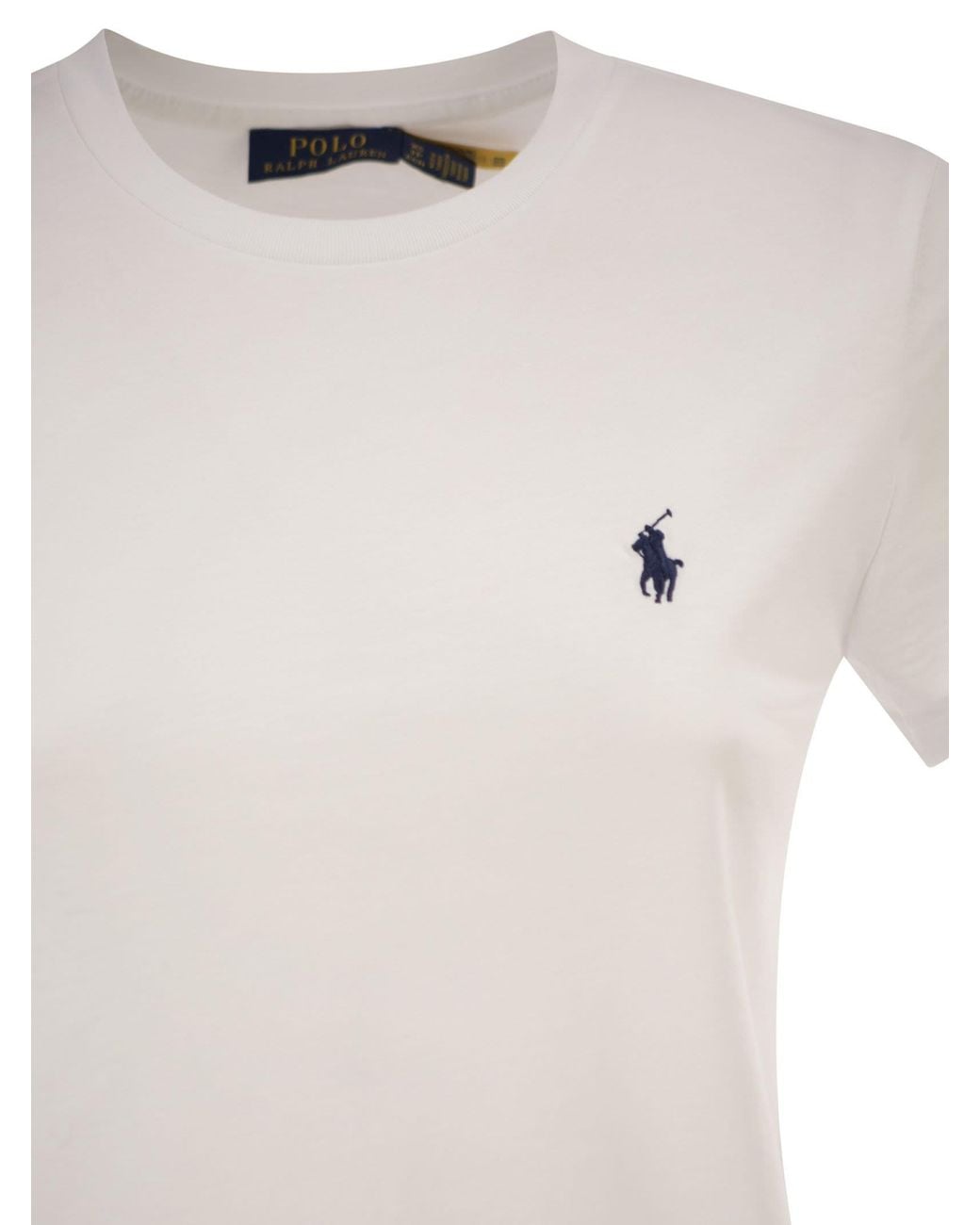 Polo Ralph Lauren White Classic-Fit Crew Neck T-Shirt