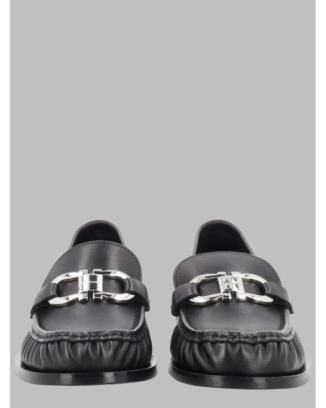 Ferragamo Metallic Sleek Loafers