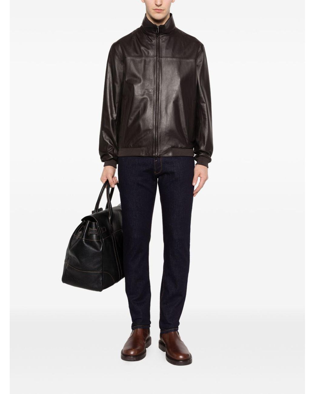 Emporio Armani Black Denim Cotton Jeans for men