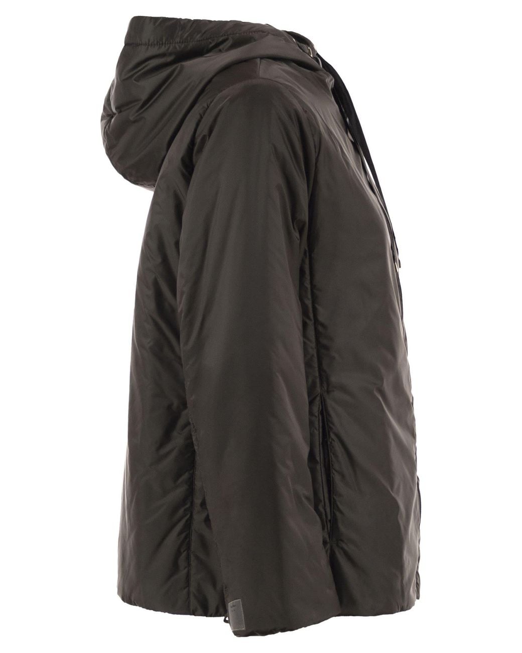Max Mara Black Greenh Drip Proof Canvas Travel Jacket