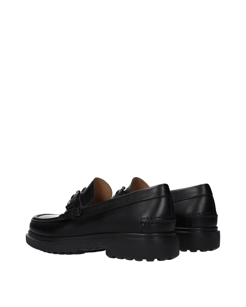Ferragamo Black Ready Moccasins Leather
