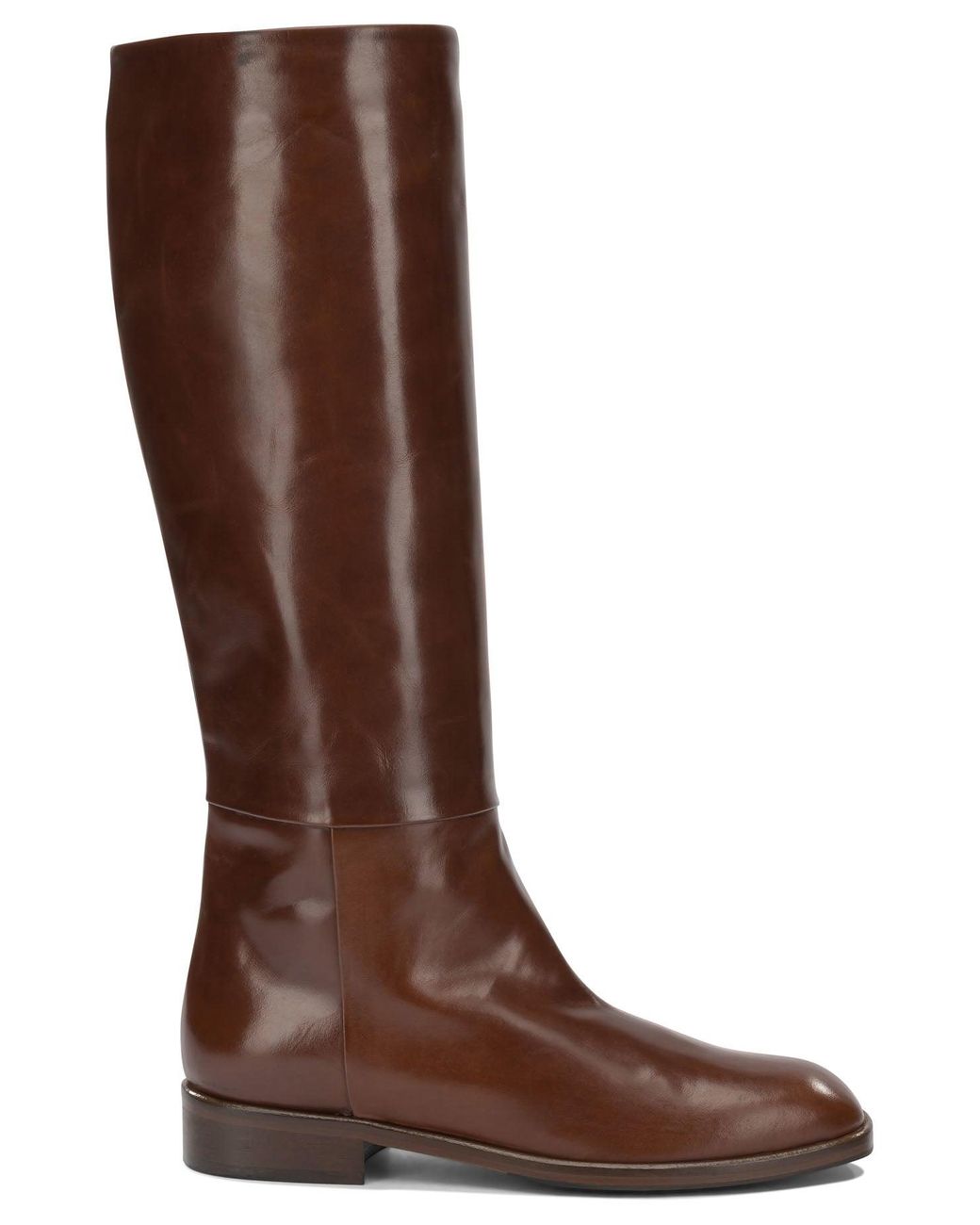 Alluminio Brown Leather Boots