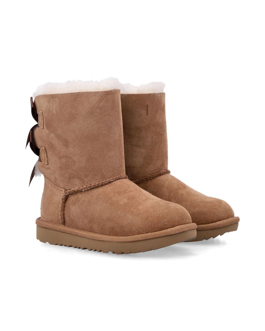 Ugg Brown Mini Bow Ii Boot For Toddlers