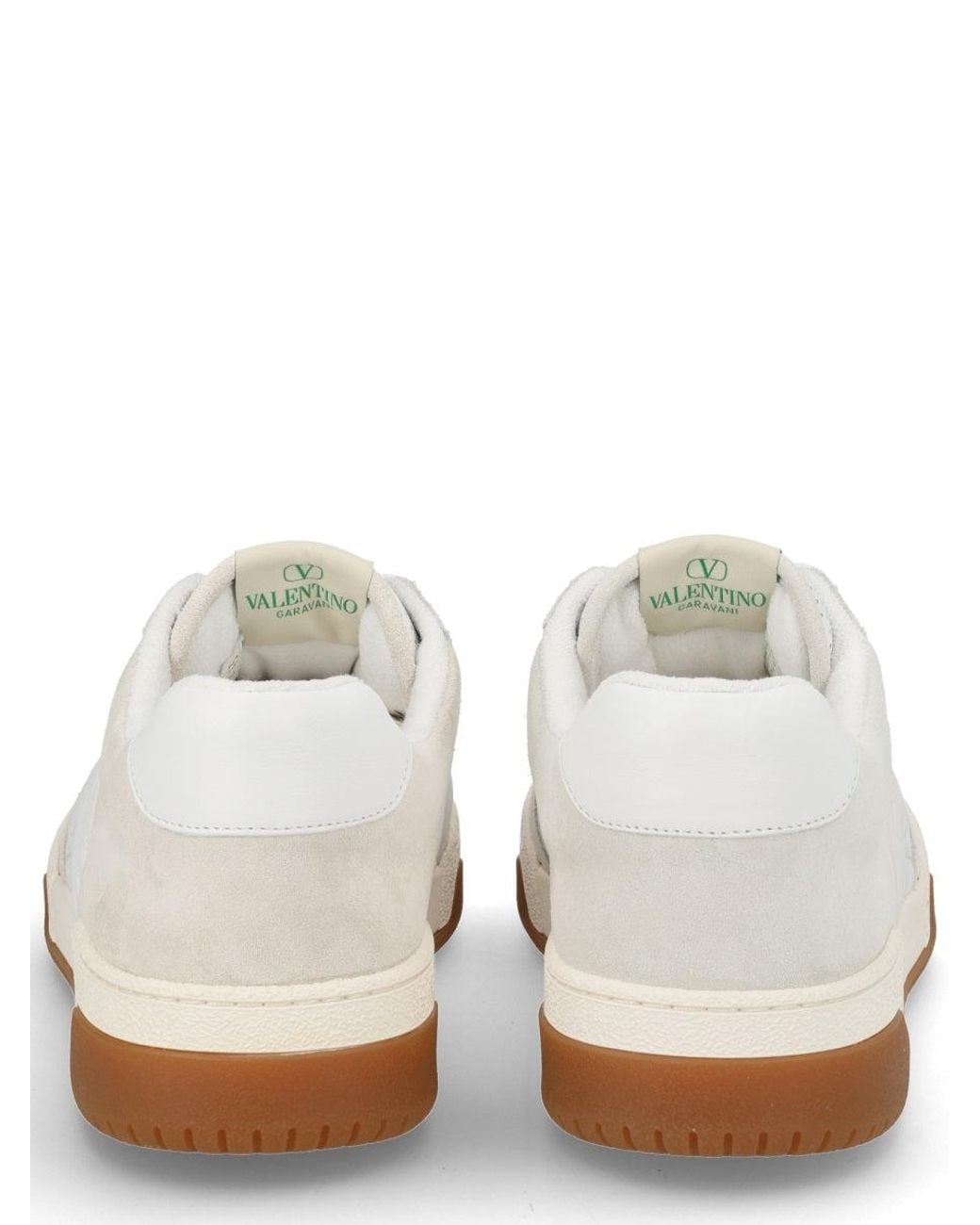 Valentino Garavani White Leather Low-Top Sneakers