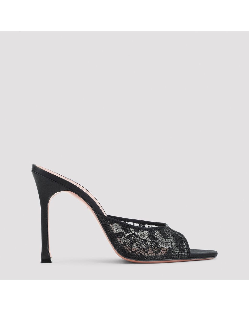 AMINA MUADDI Black Alexa Lace Slipper