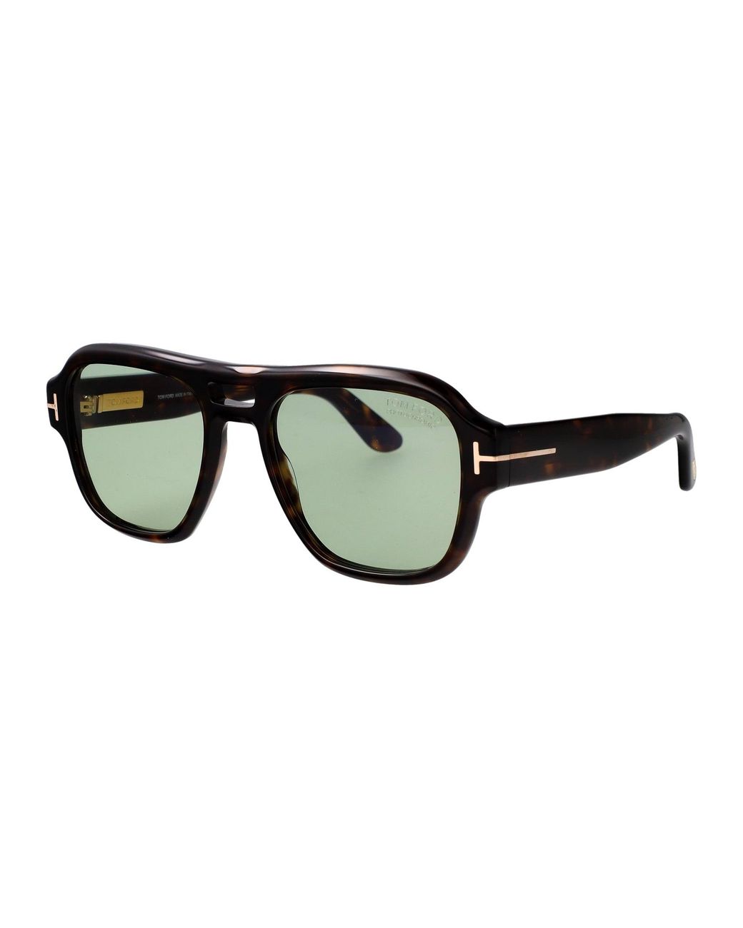 Tom Ford Green Round Sunglasses Ft1484 52 N