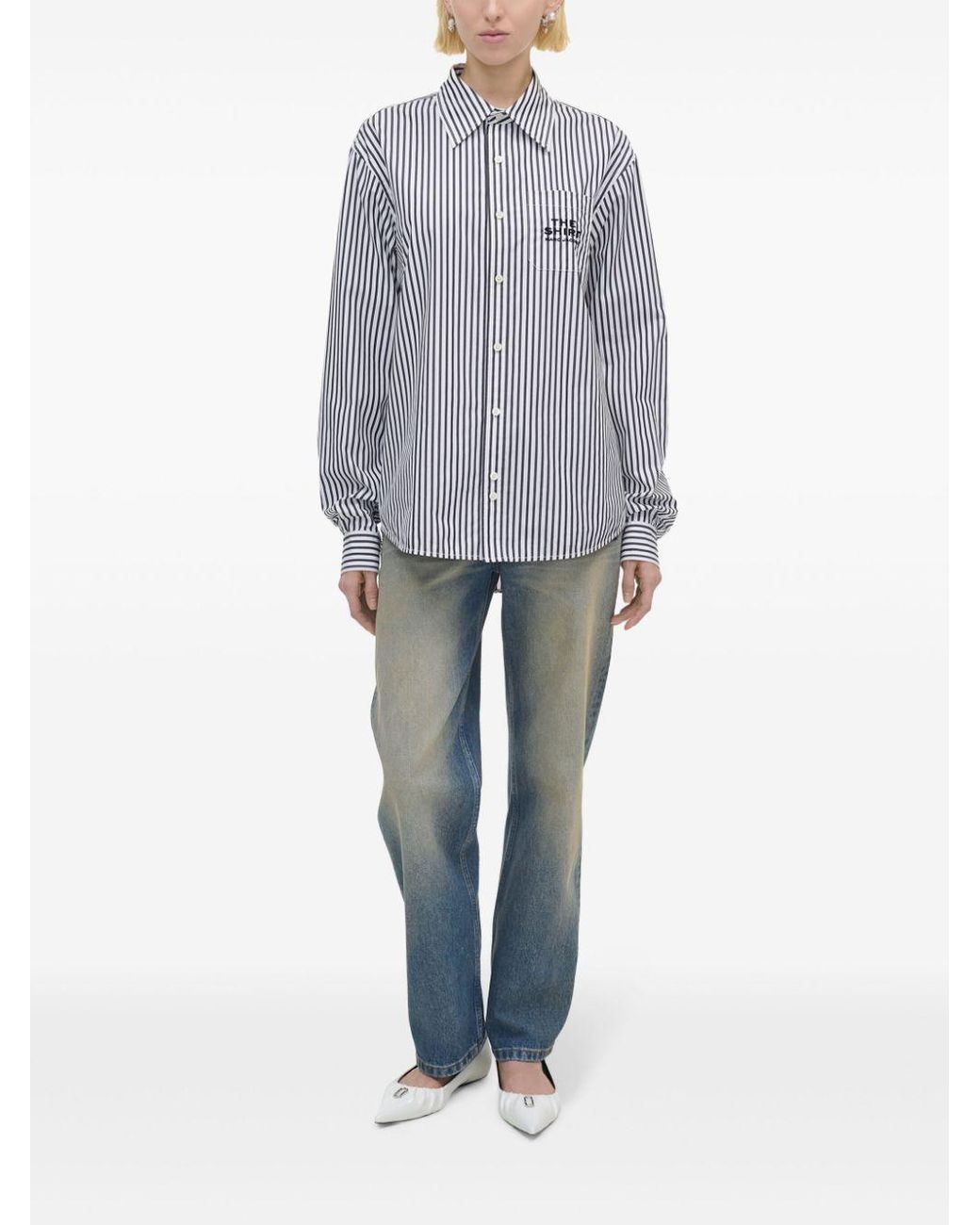 Marc Jacobs Black Striped Shirt