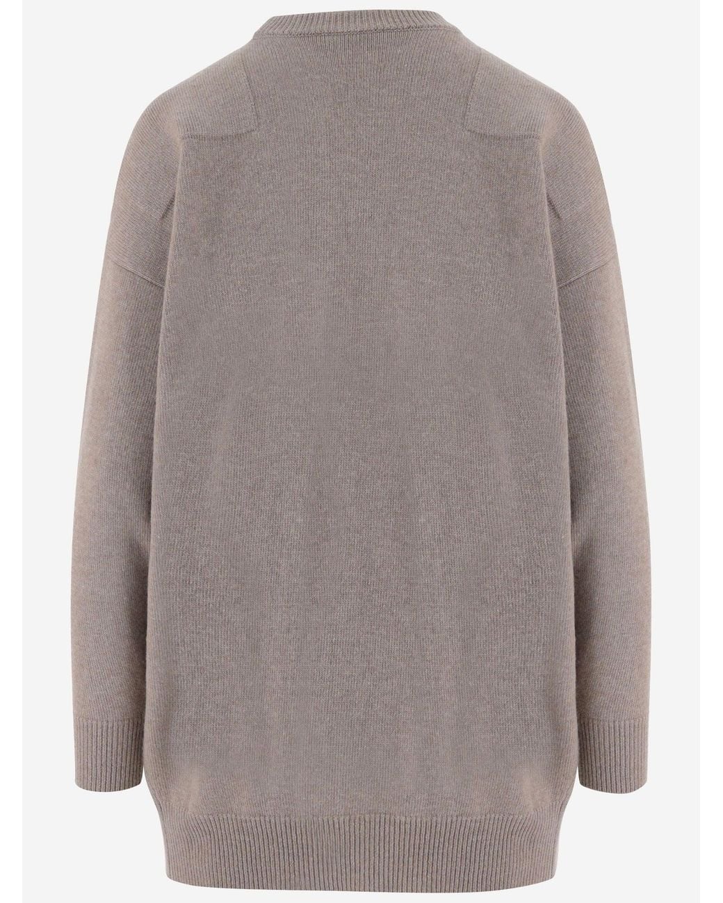 Jil Sander Gray Wool Blend Sweater