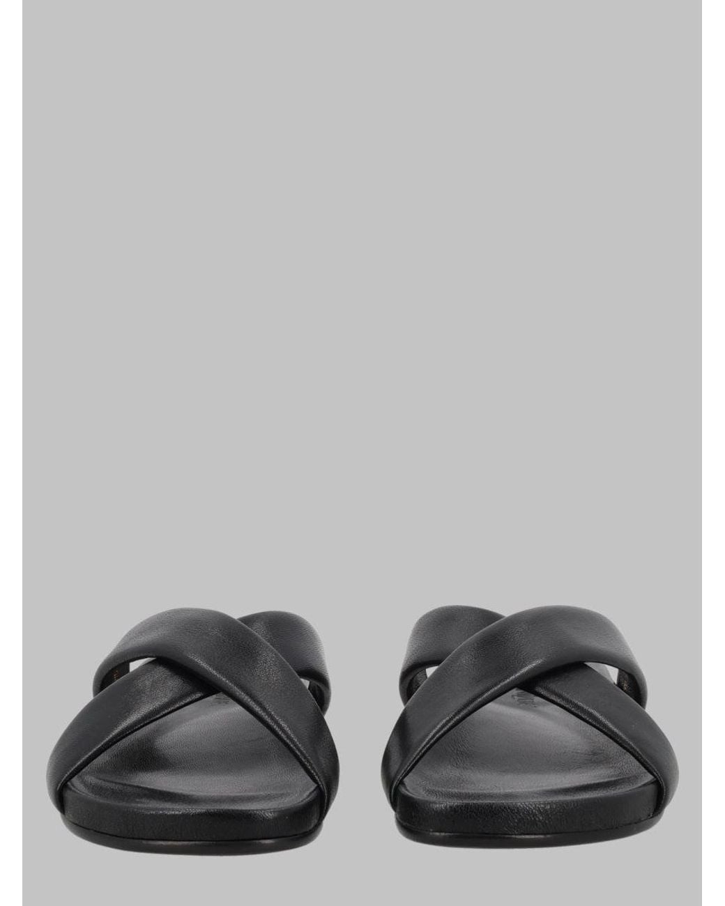 Saint Laurent Gray Sandalo "Nichols"
