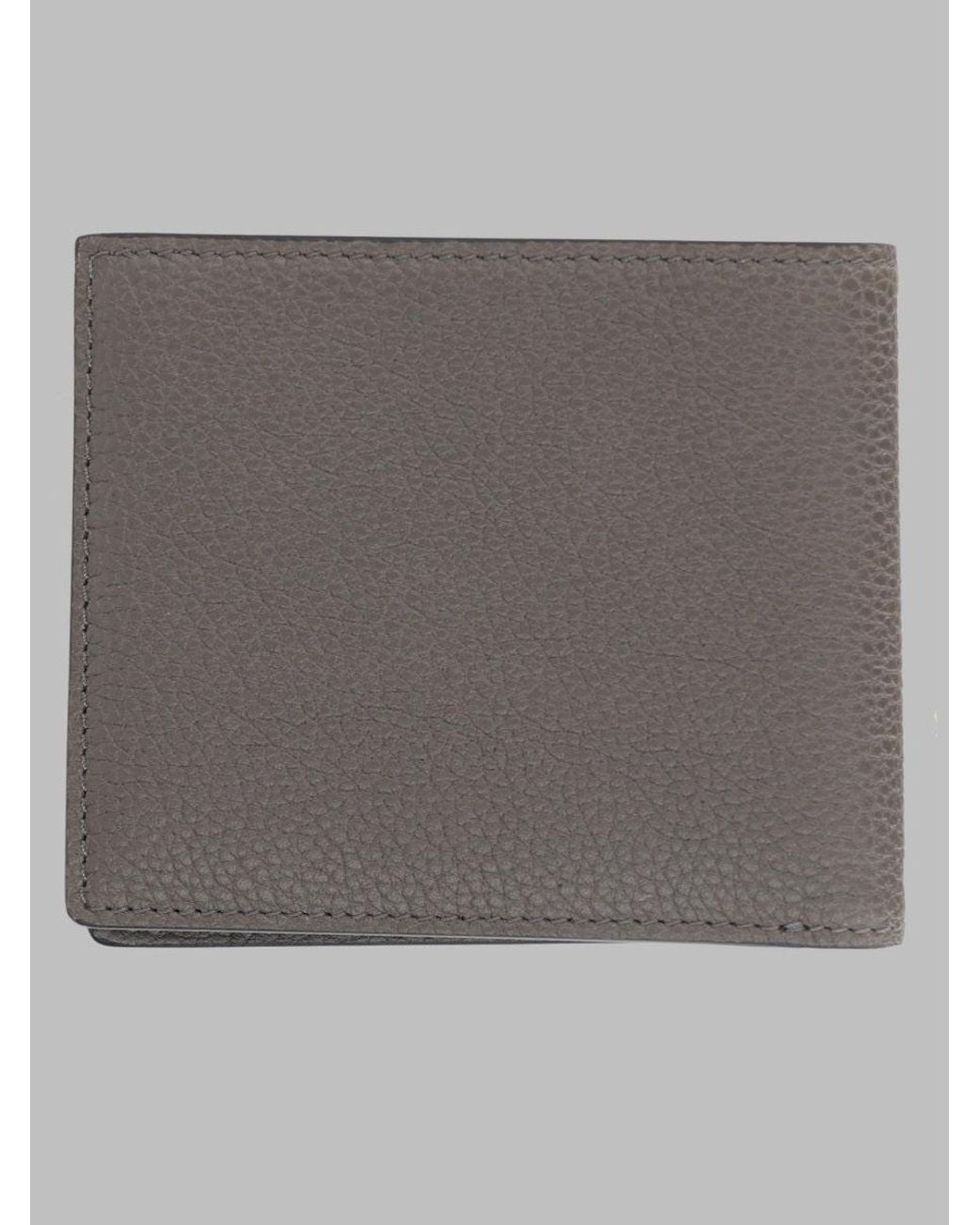Tom Ford Gray Bi-Fold Wallet Calf Leather & Purses for men