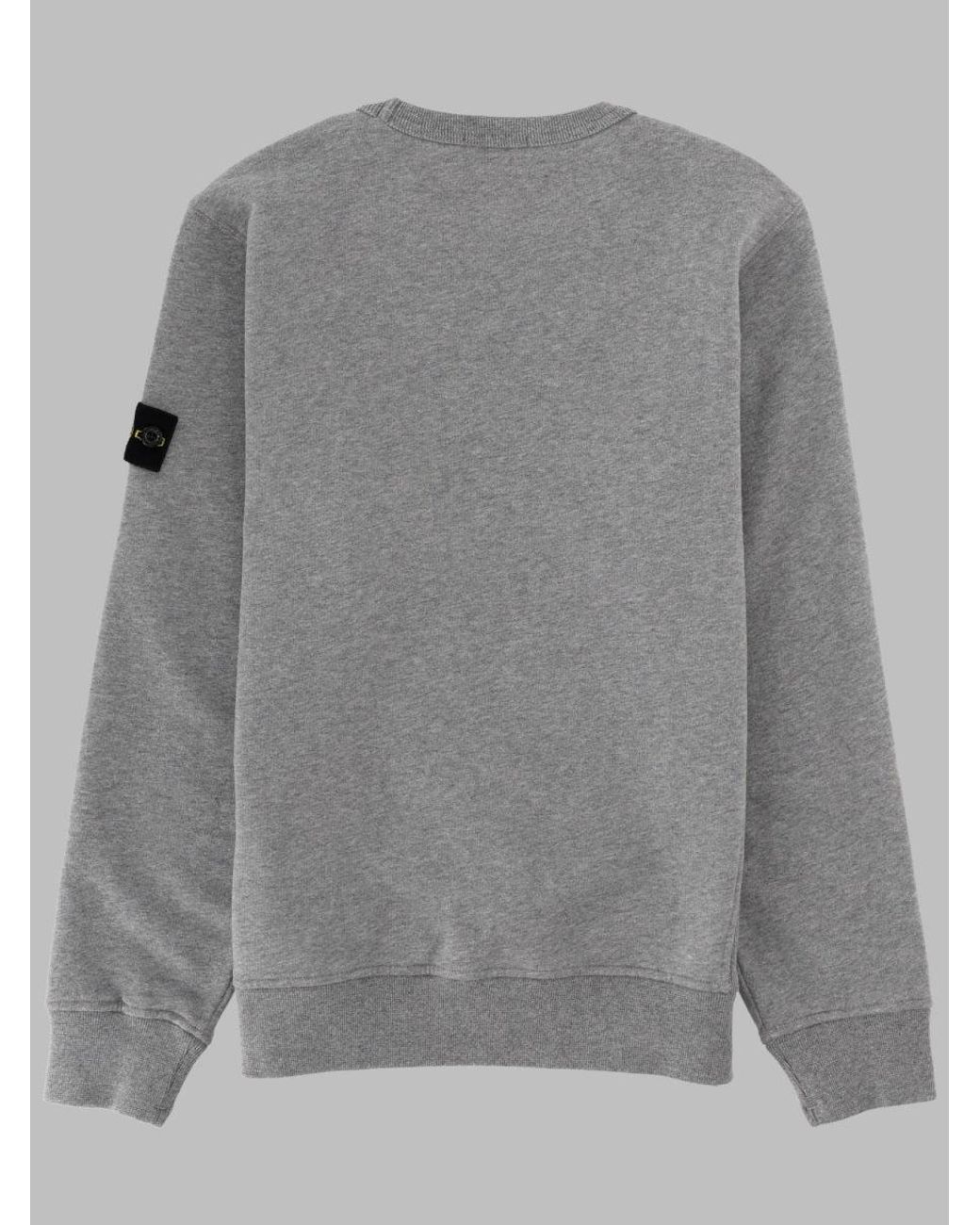 Stone Island Gray Mini Sweatshirt For Boys