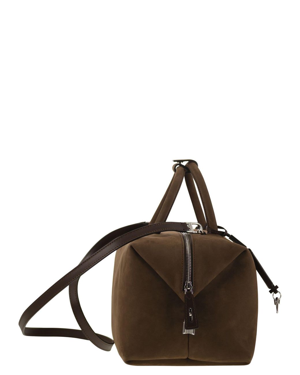 ボストンバッグ Max Mara HOLDALLLSUEDE - Large nubuck leather satchel Max Mara Holdalllsuede Large Nubuck Leather Satchel | Balardi