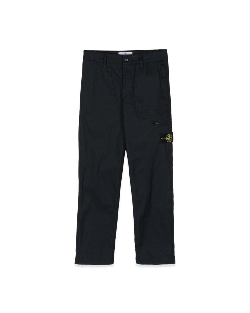 Stone Island Black Regular Pants for men