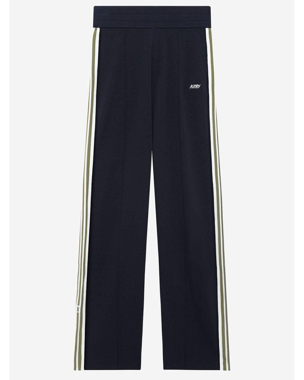Autry Blue Viscose Knit Jogging Pants