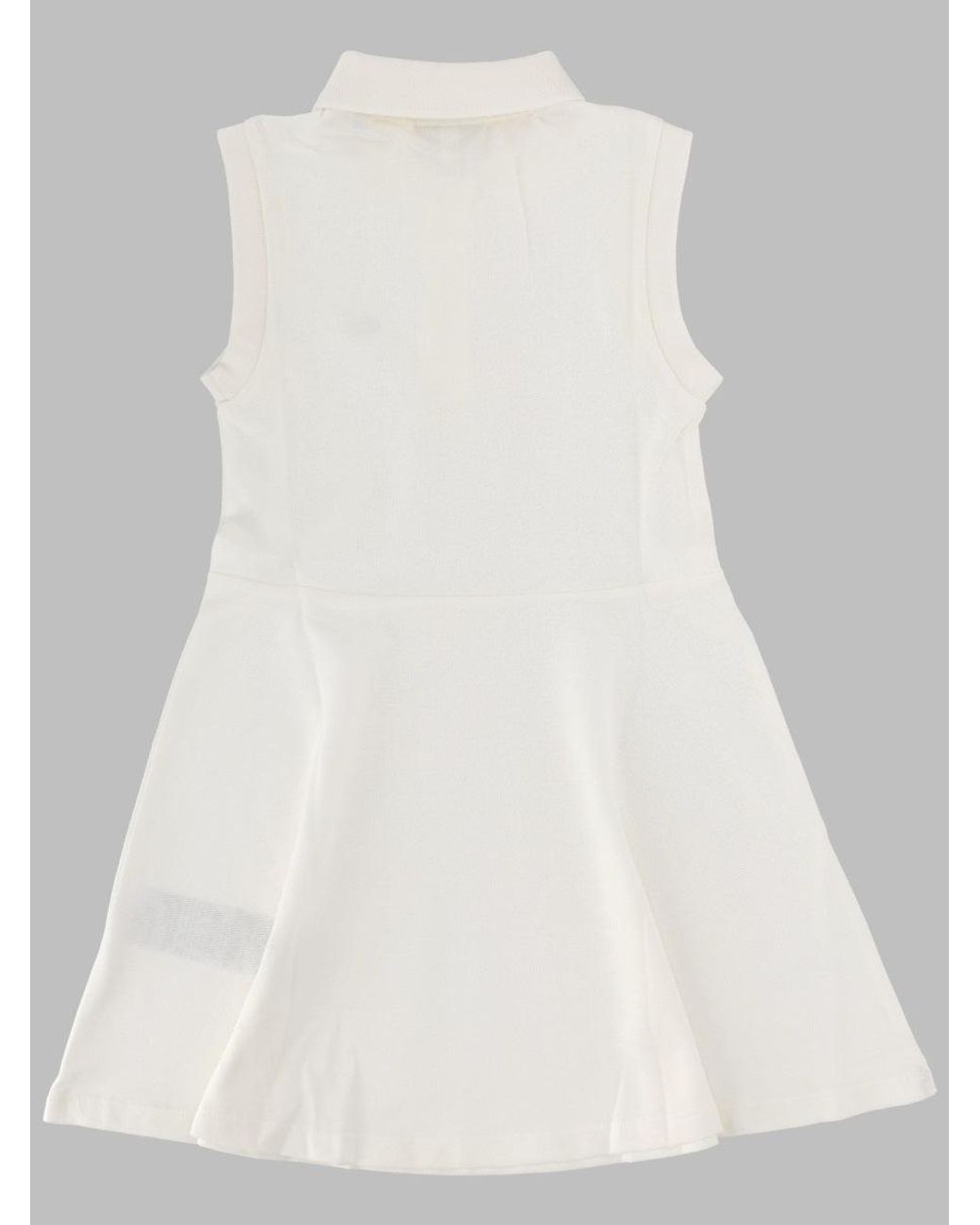 Lacoste White Lcg Pique Dress W8L
