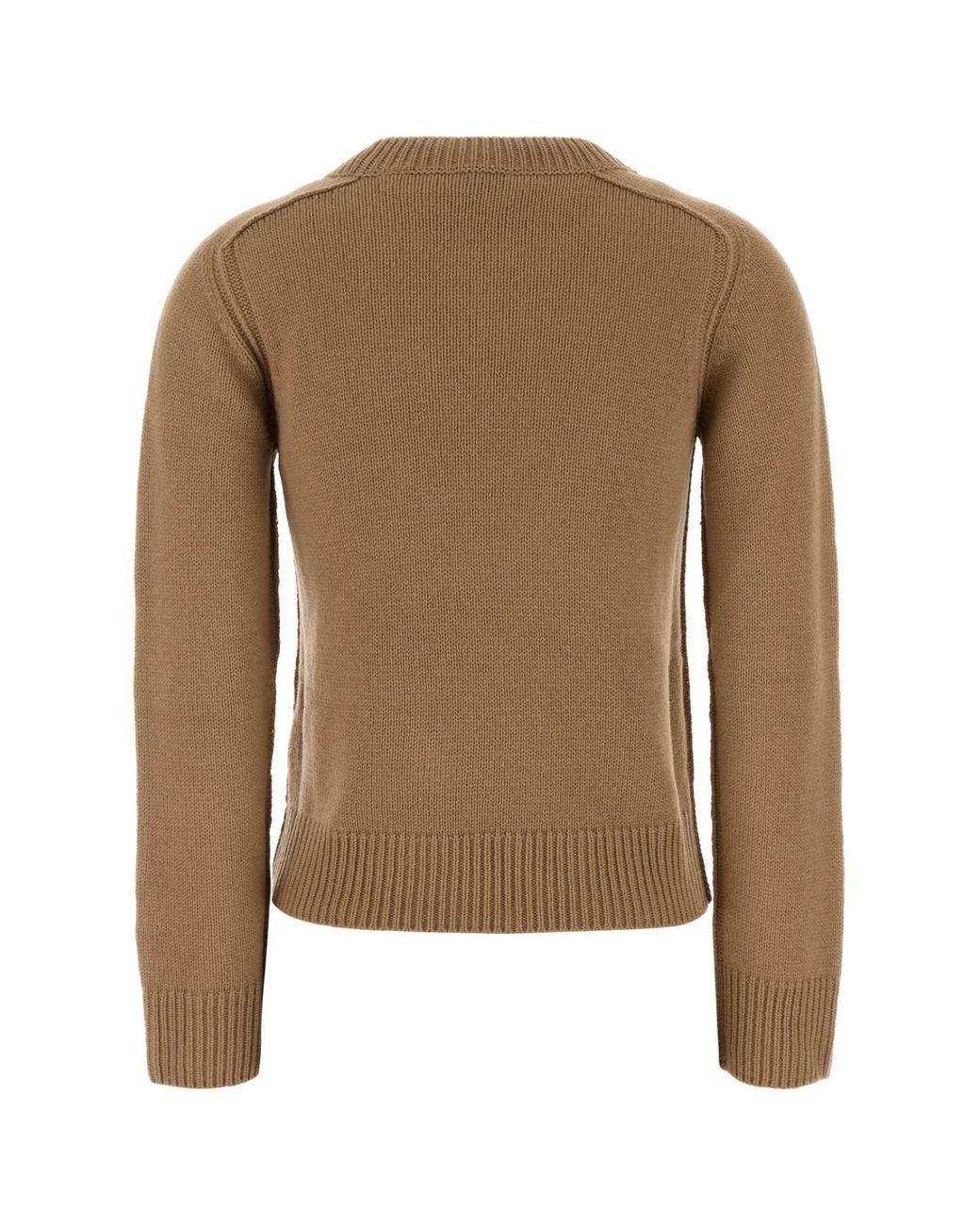 Burberry Brown Logo Crew Neck Sweater